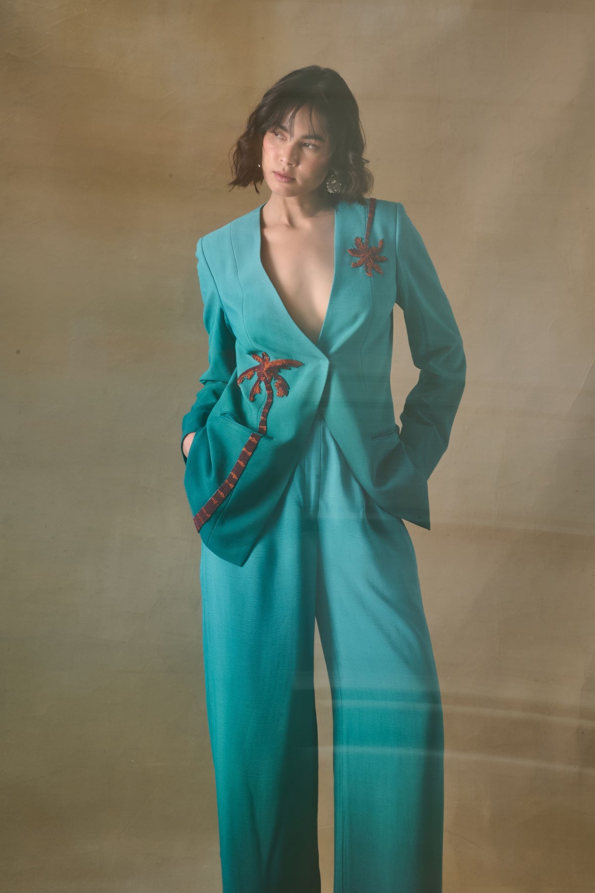 Palm Reverie Blazer Set