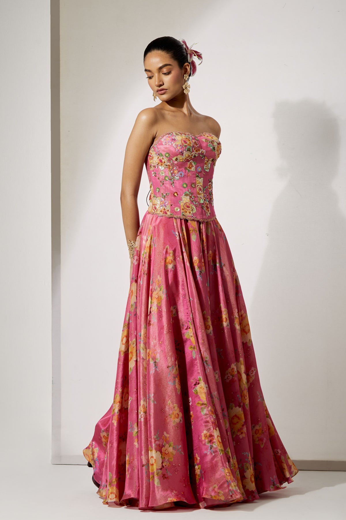 Rose Pink Skirt Set