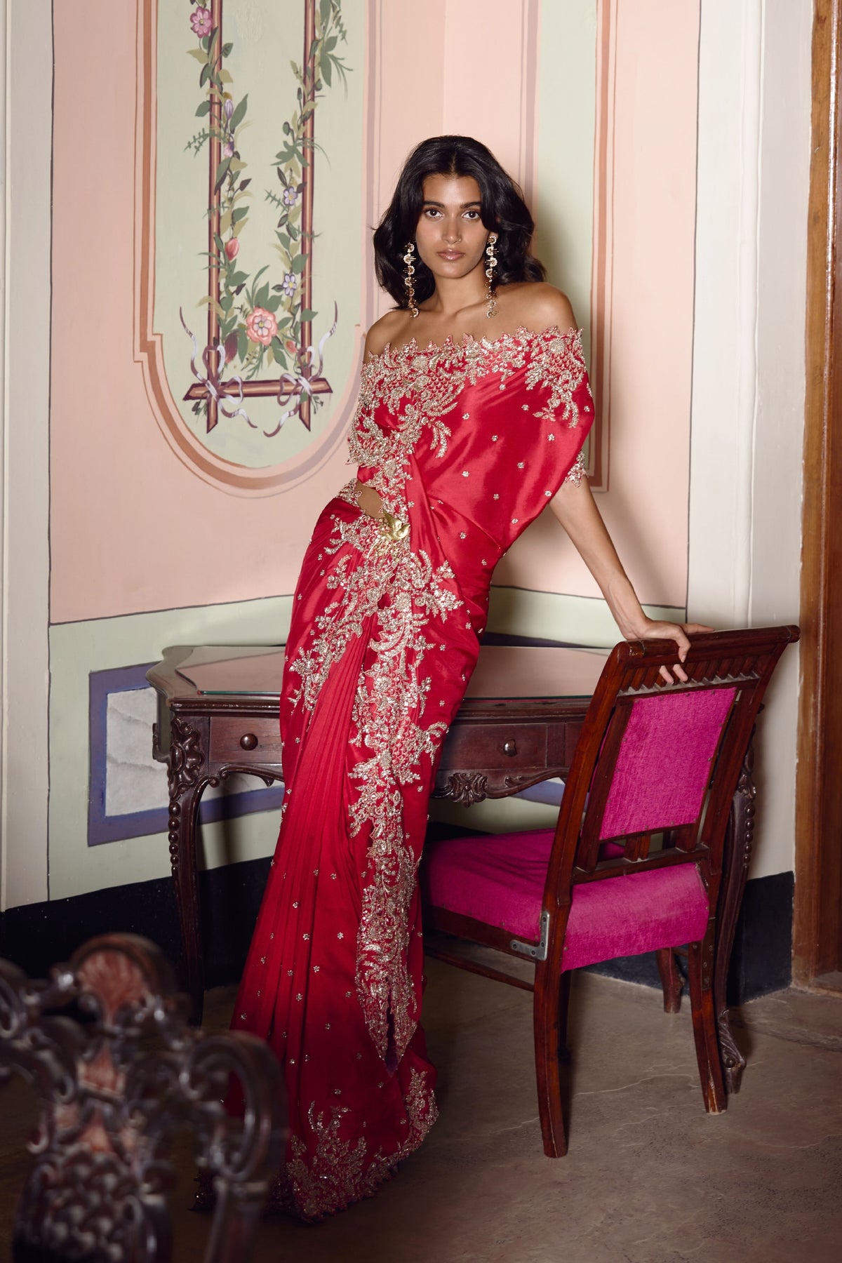 Zardozi Saree Set