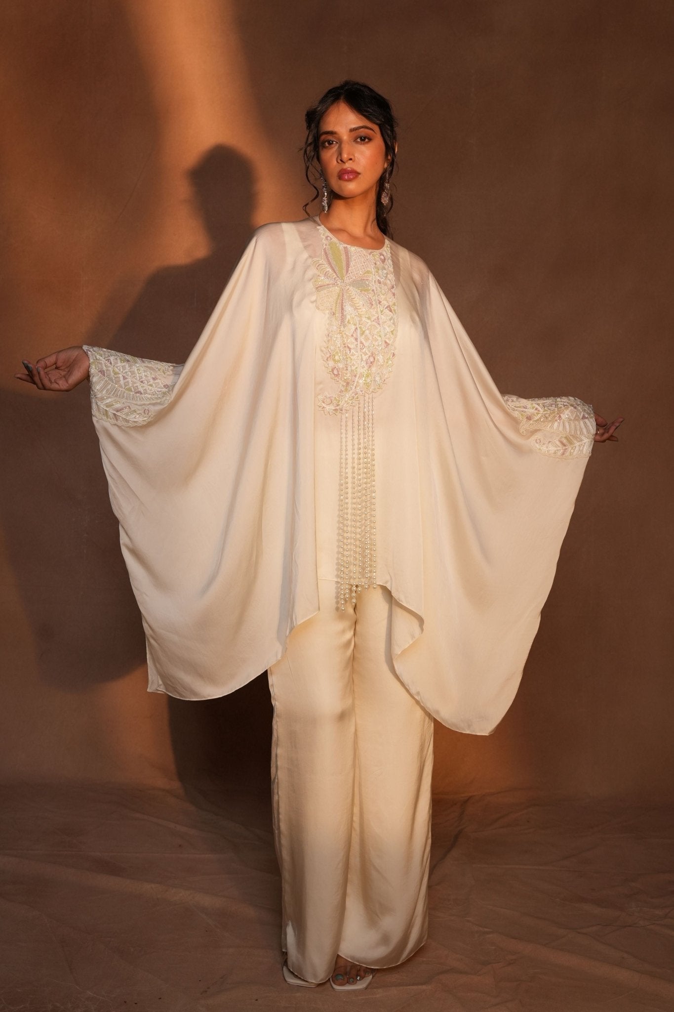 Ivory Kaftan Set - Ashutosh Joshi - Elahe