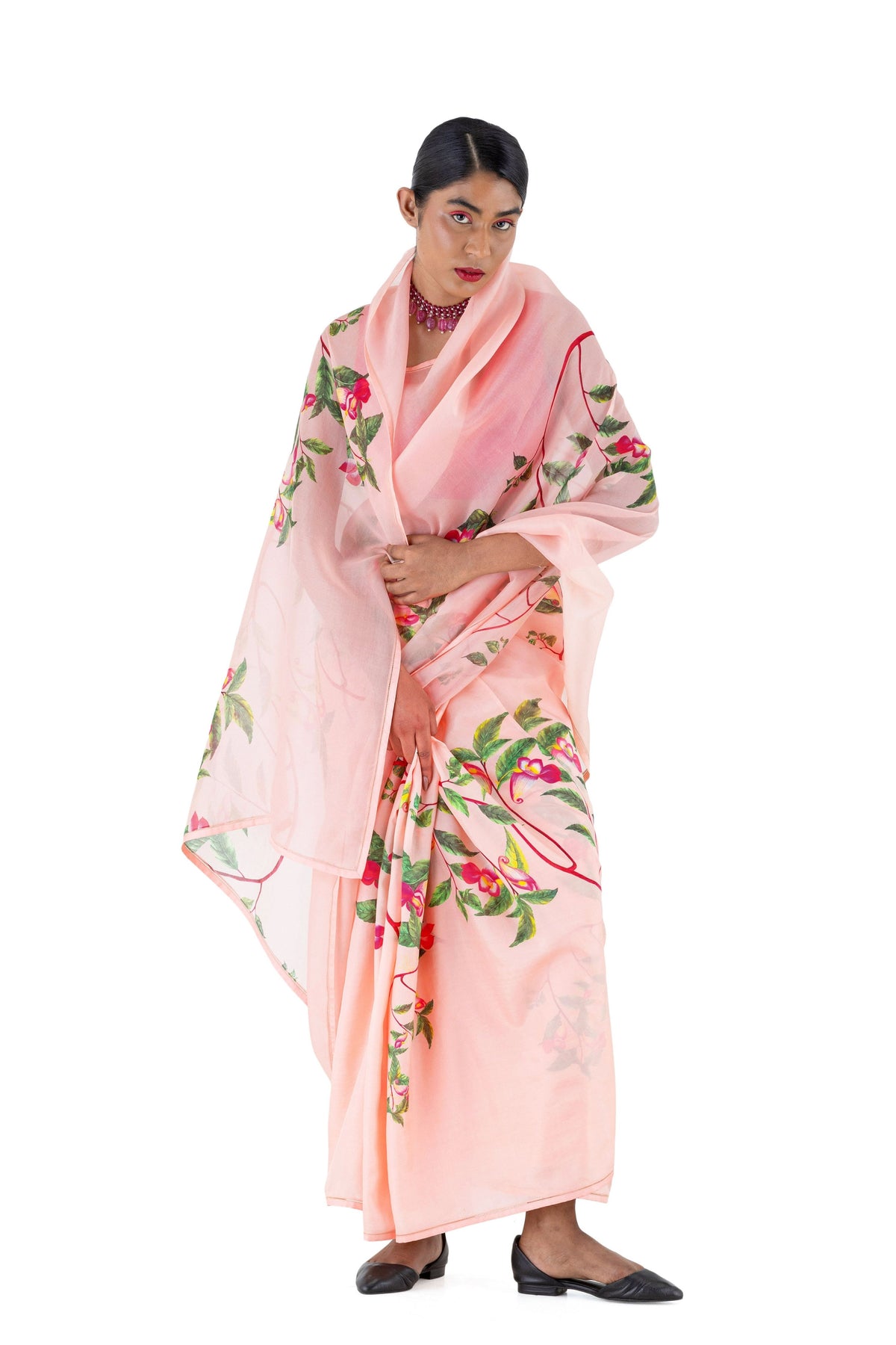 Balsam Pale Pink Saree