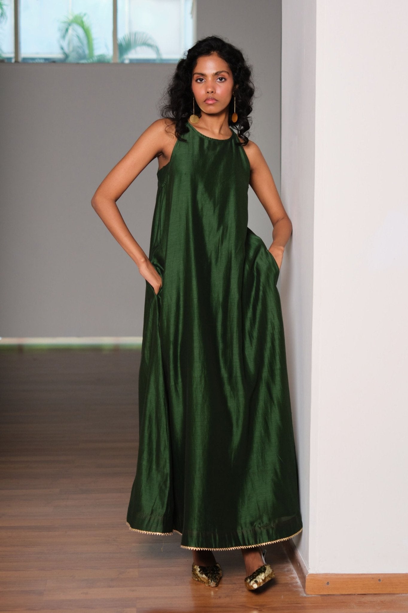 Vriksh Silk Dress - Khara Kapas - Elahe