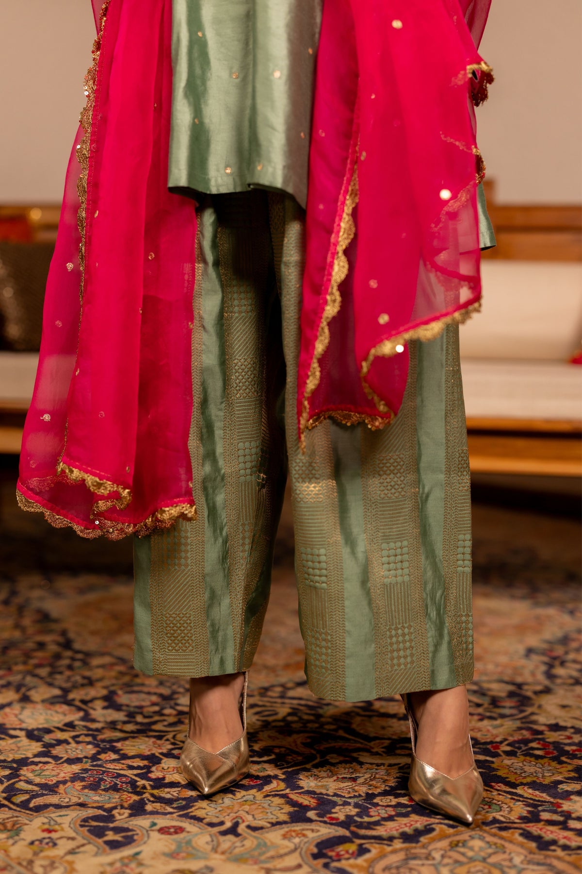 Tula Sage Kurta Set With Dupatta