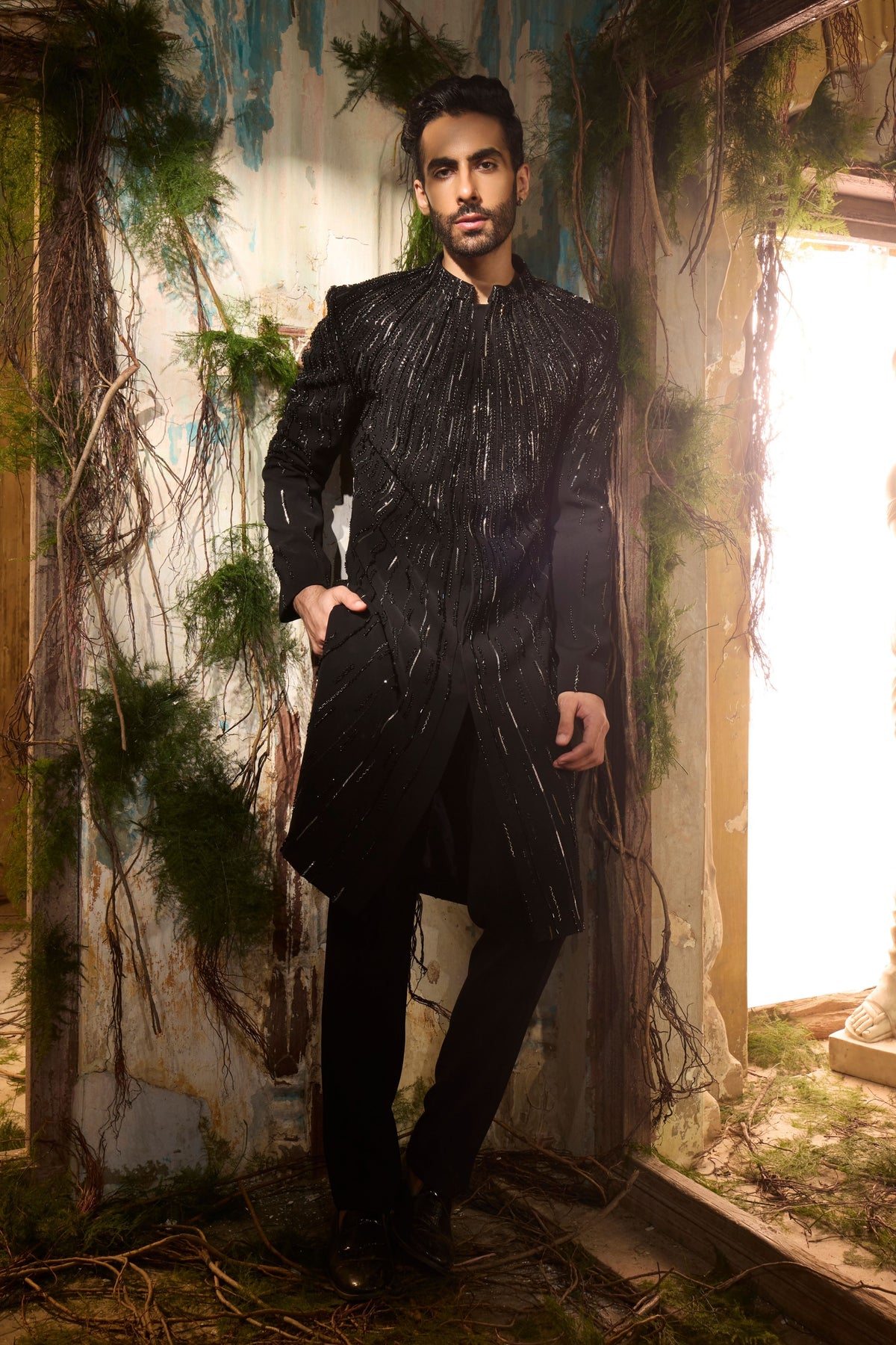 Cosmic Rays Sherwani Set