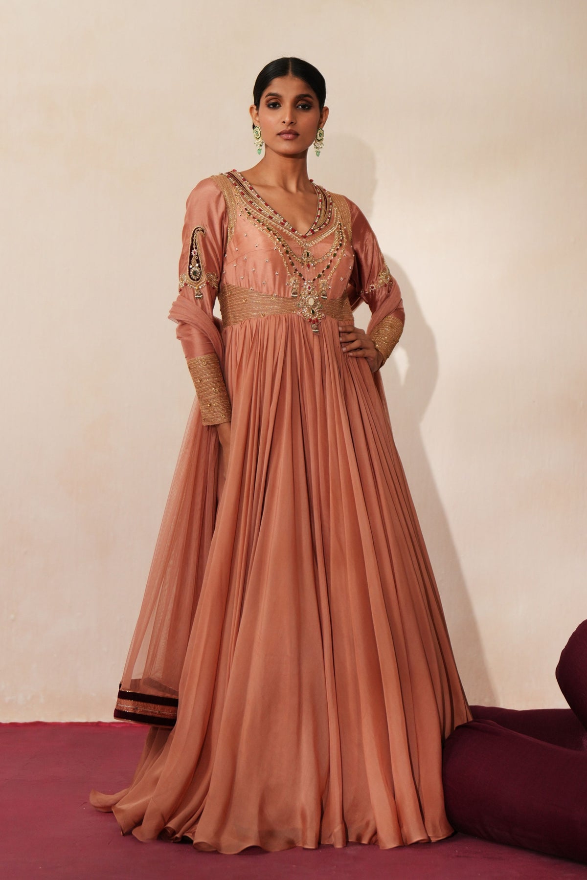 Chandbali Anarkali Set