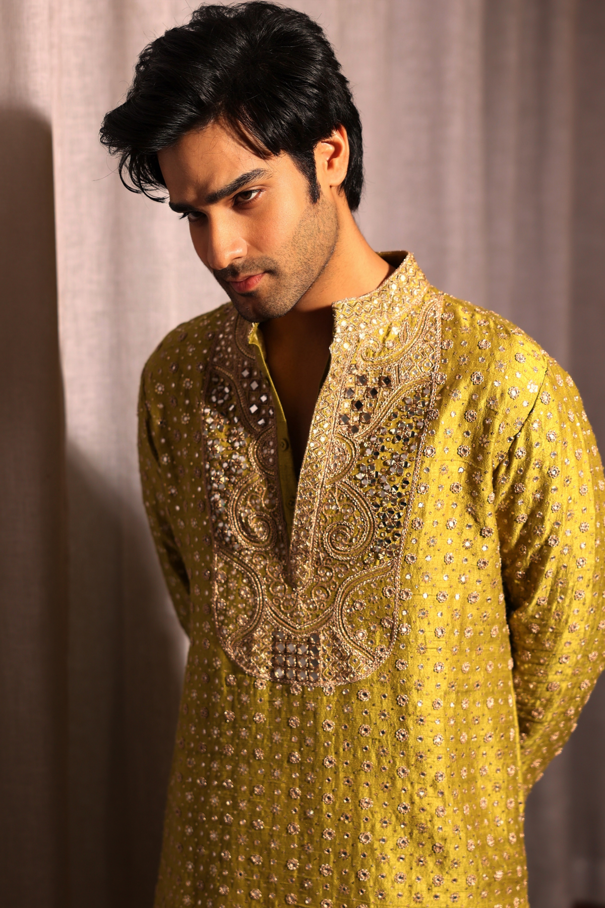Aaman Devgan in Punit Balana Menswear