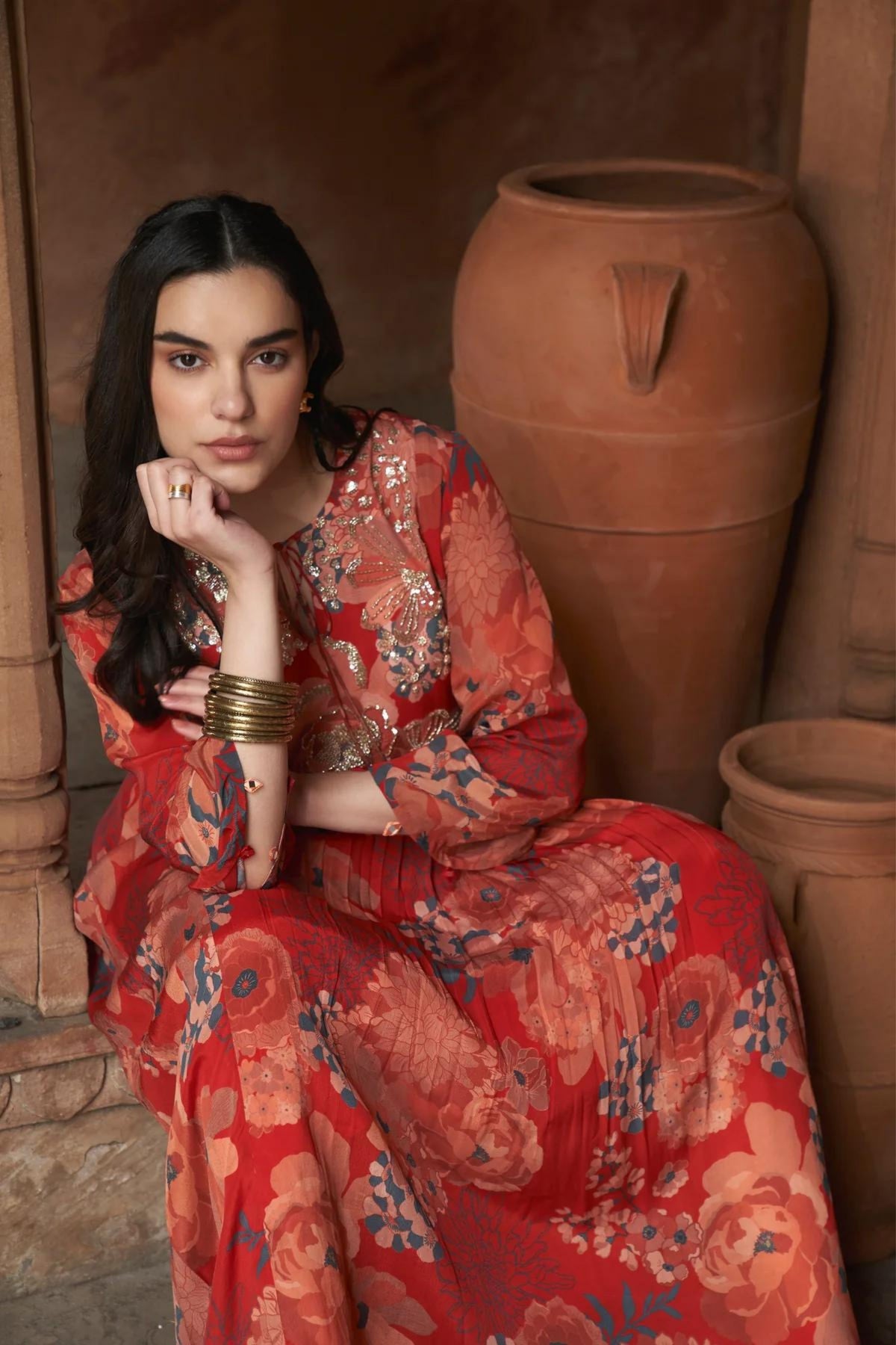 Red Moroccan Dress