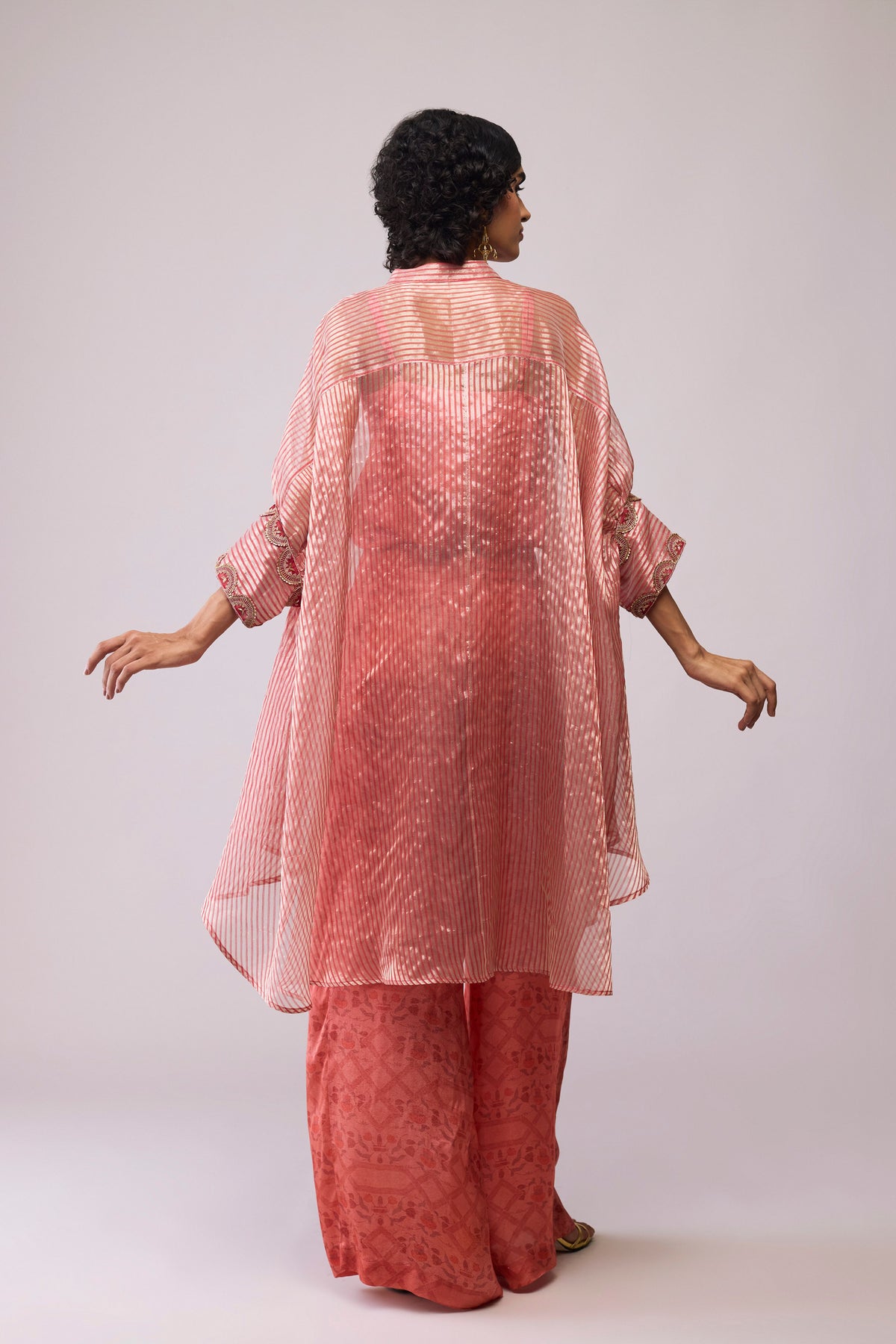 Manya Red Stripe Kaftan