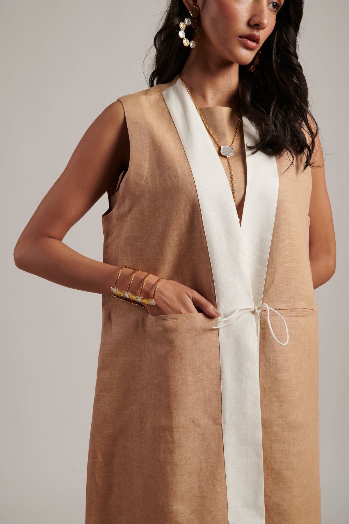 Honey Harmony Sleeveless Overlay