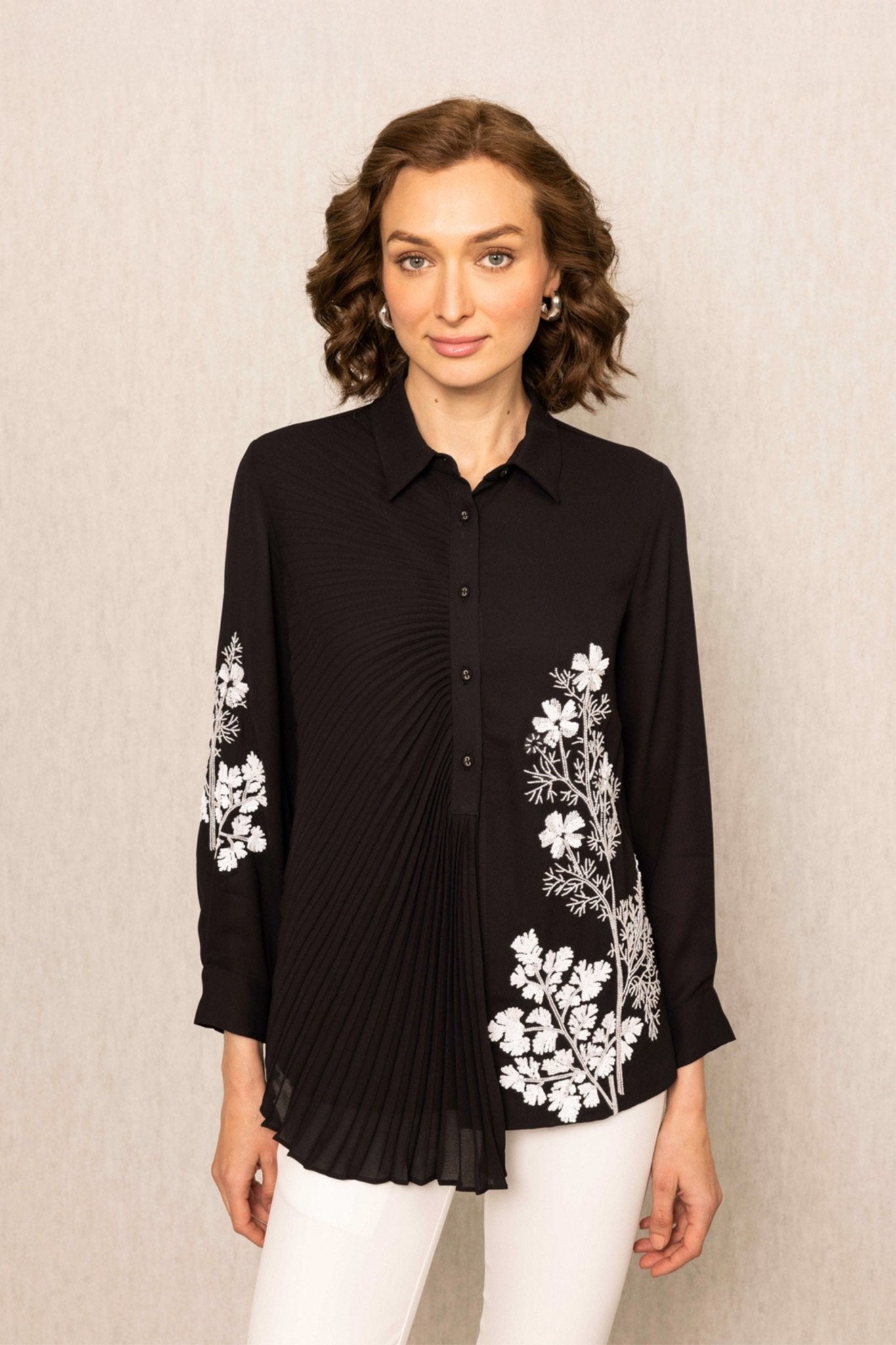 Lyra Pleated Top - Ranna Gill - Elahe