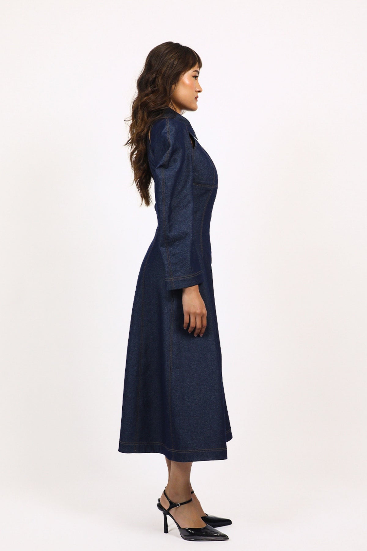 Denim Zip Dress