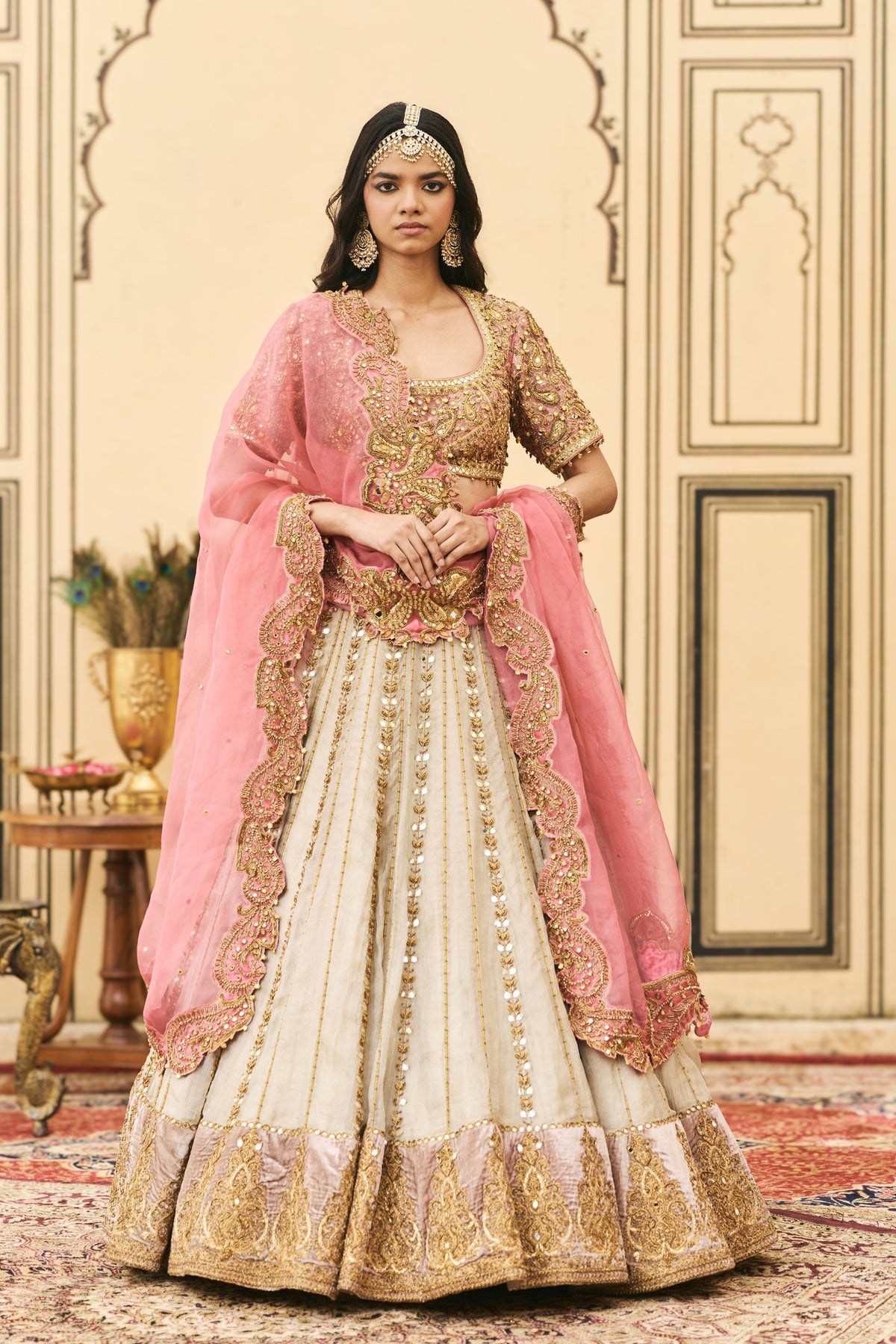 Gulabi Lehenga Set