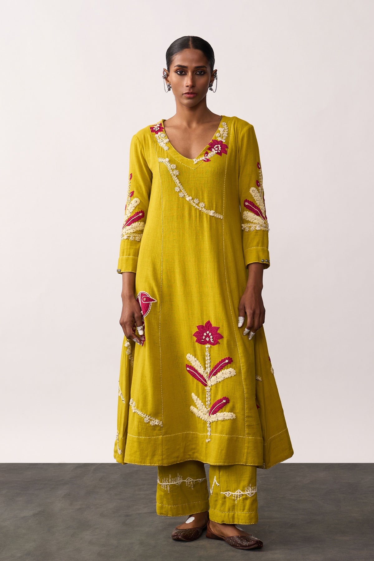 Sucheta Yellow Kurta Set