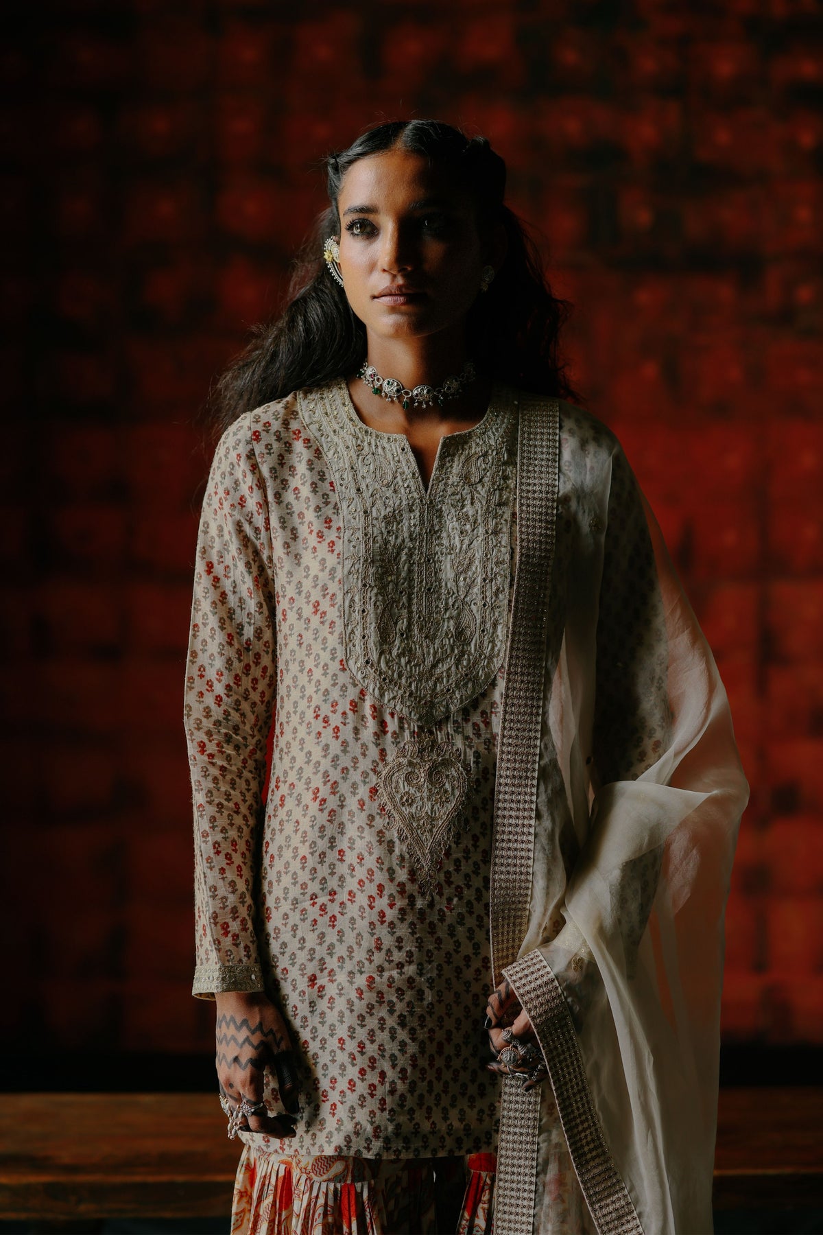 Pearl Sharara Set