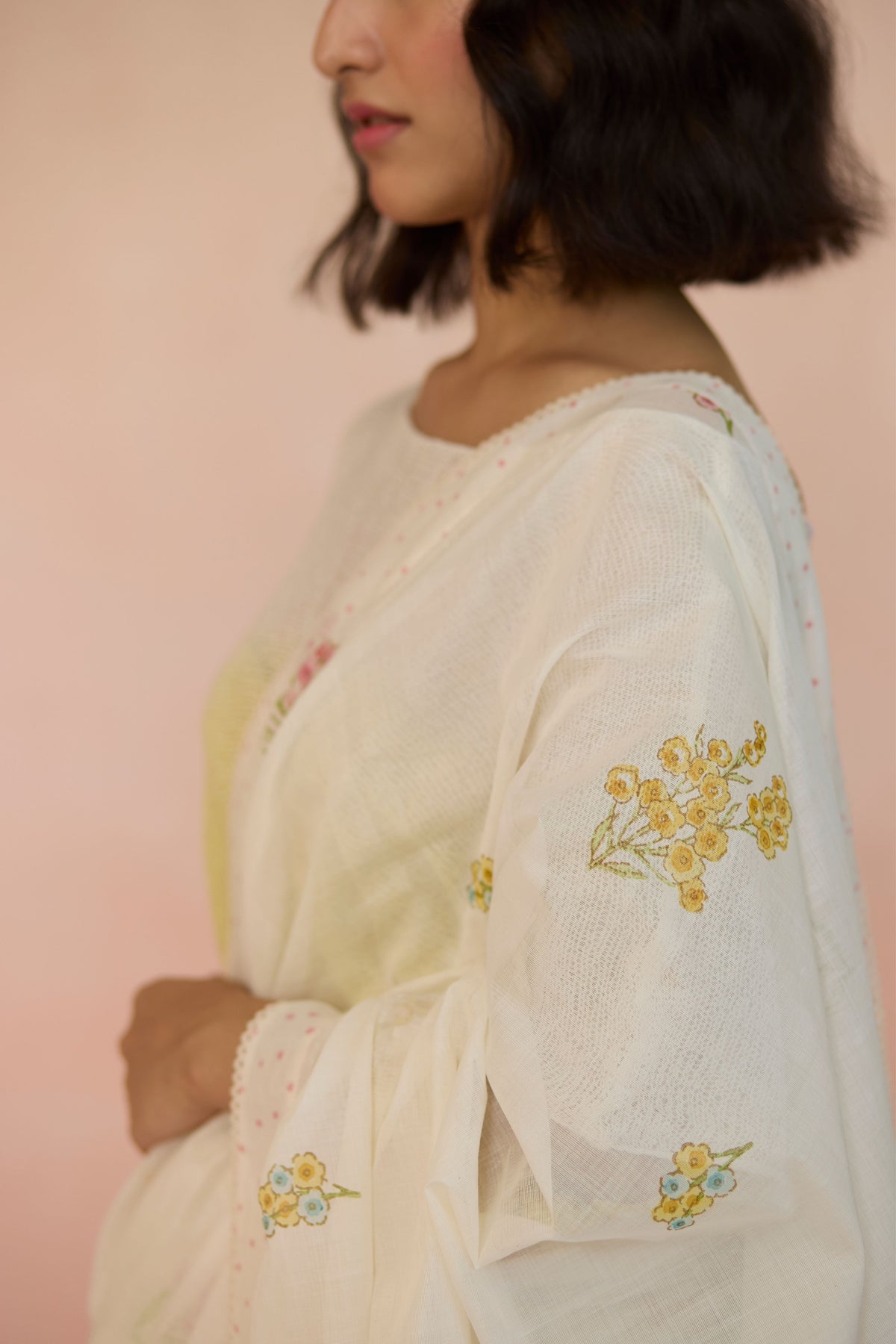 Ditsy Cotton Saree