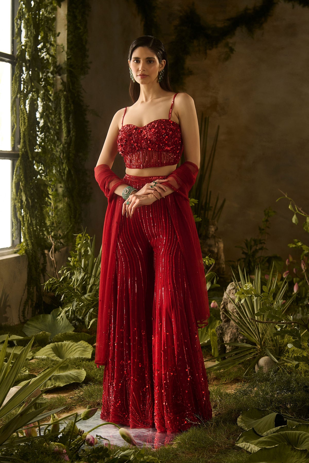 Rouge Sharara Set