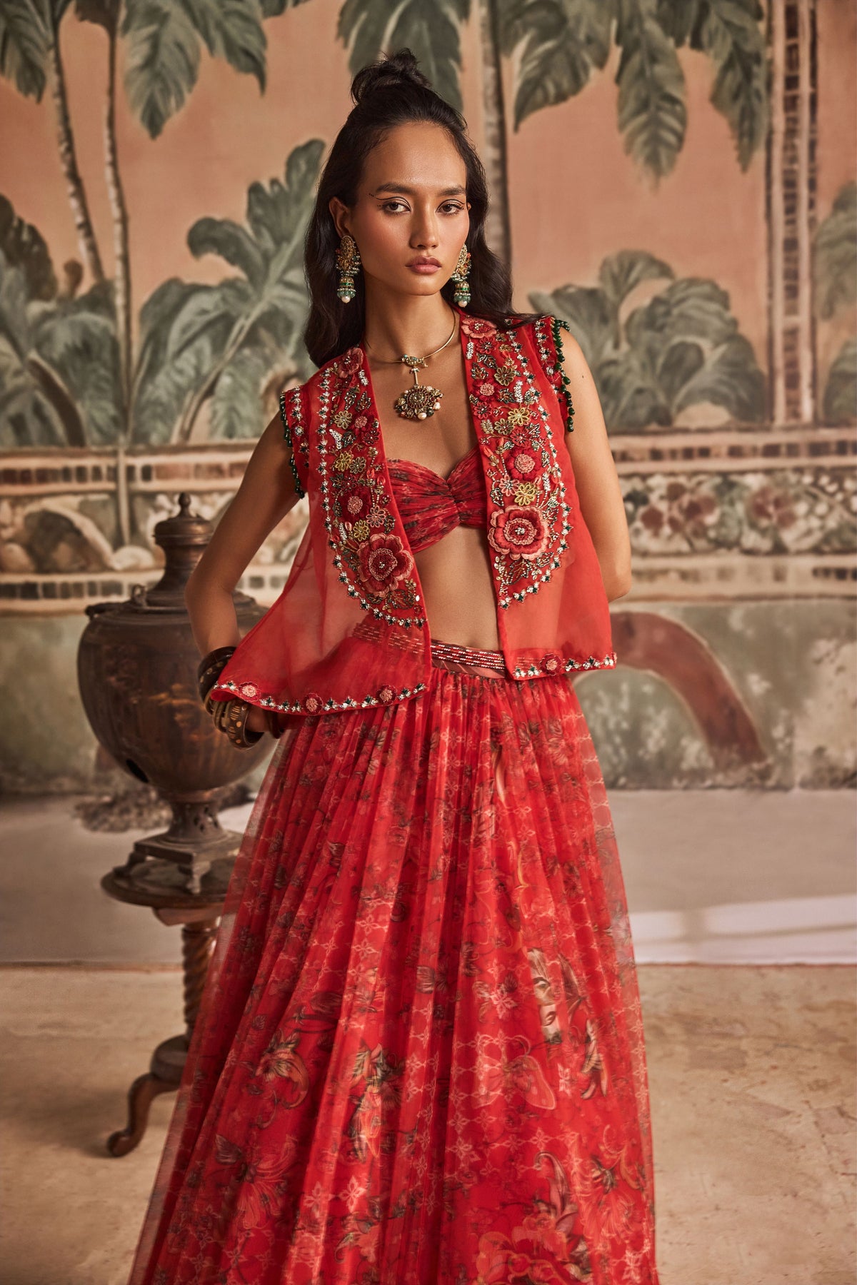 Mirchi Madam Skirt Jacket Set