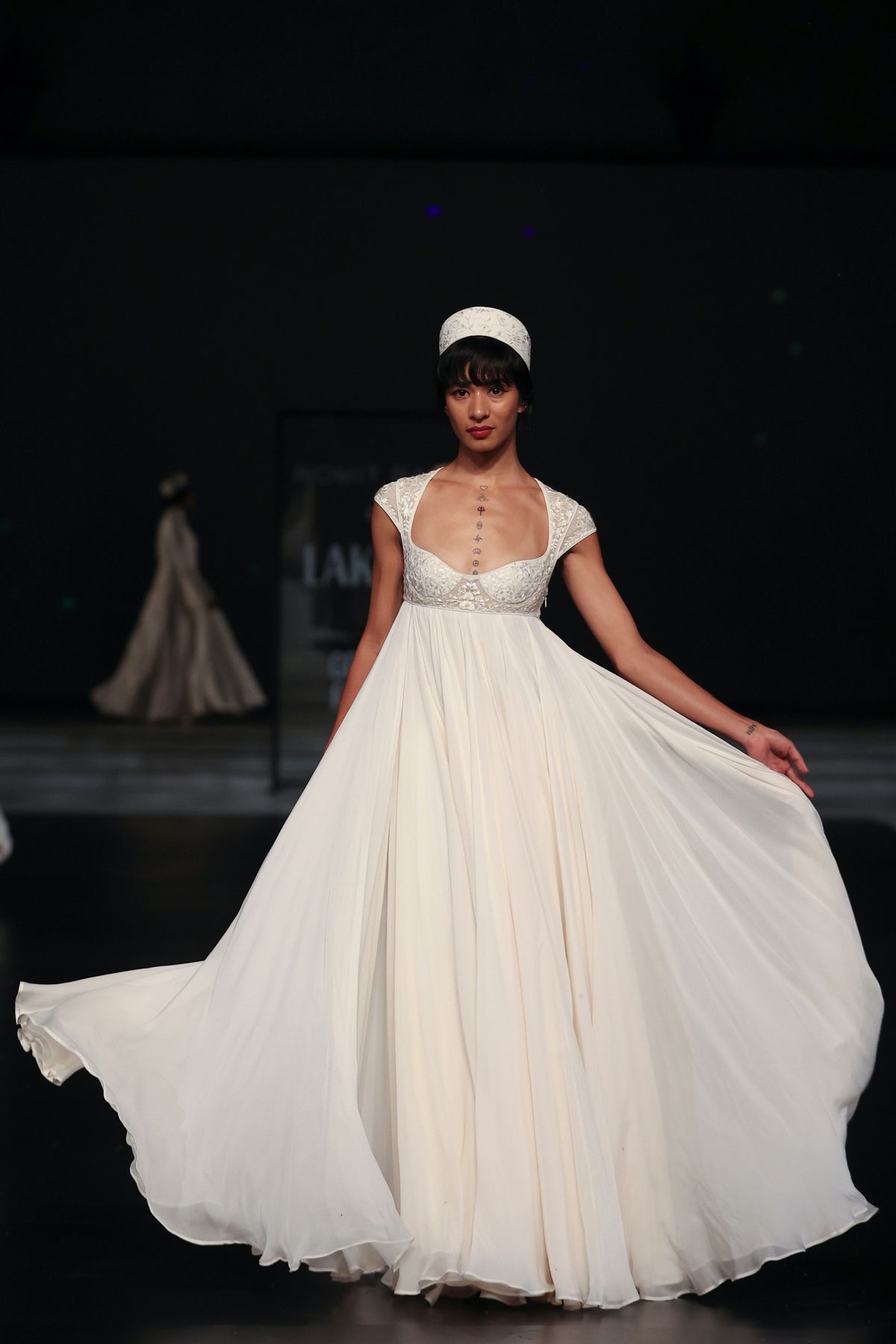 Elegant Ivory Anarkali Set