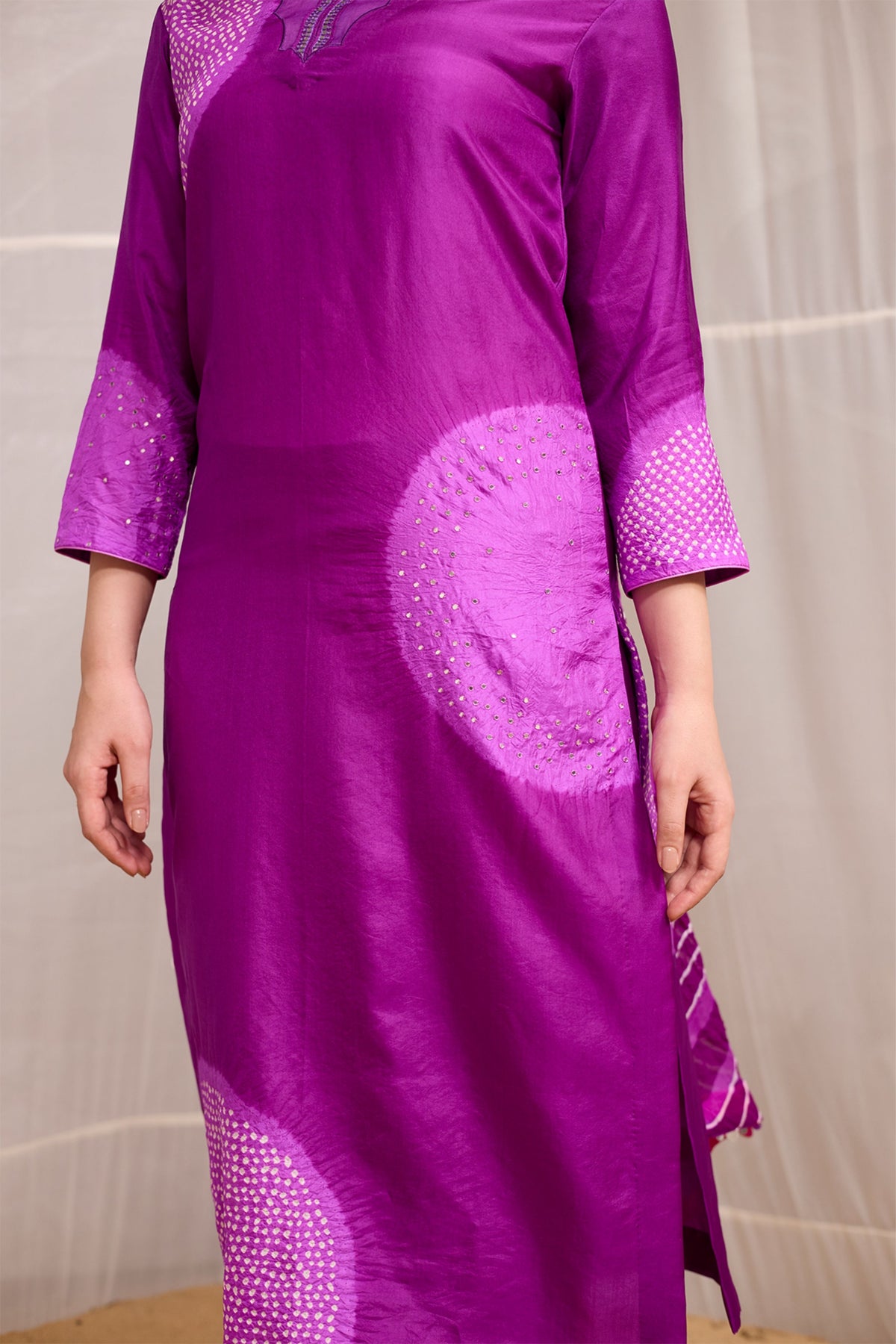 Puple Saanjh Suit