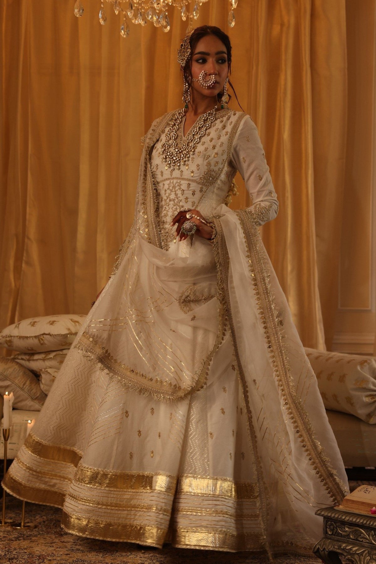 Chanderi Silk Anarkali Set