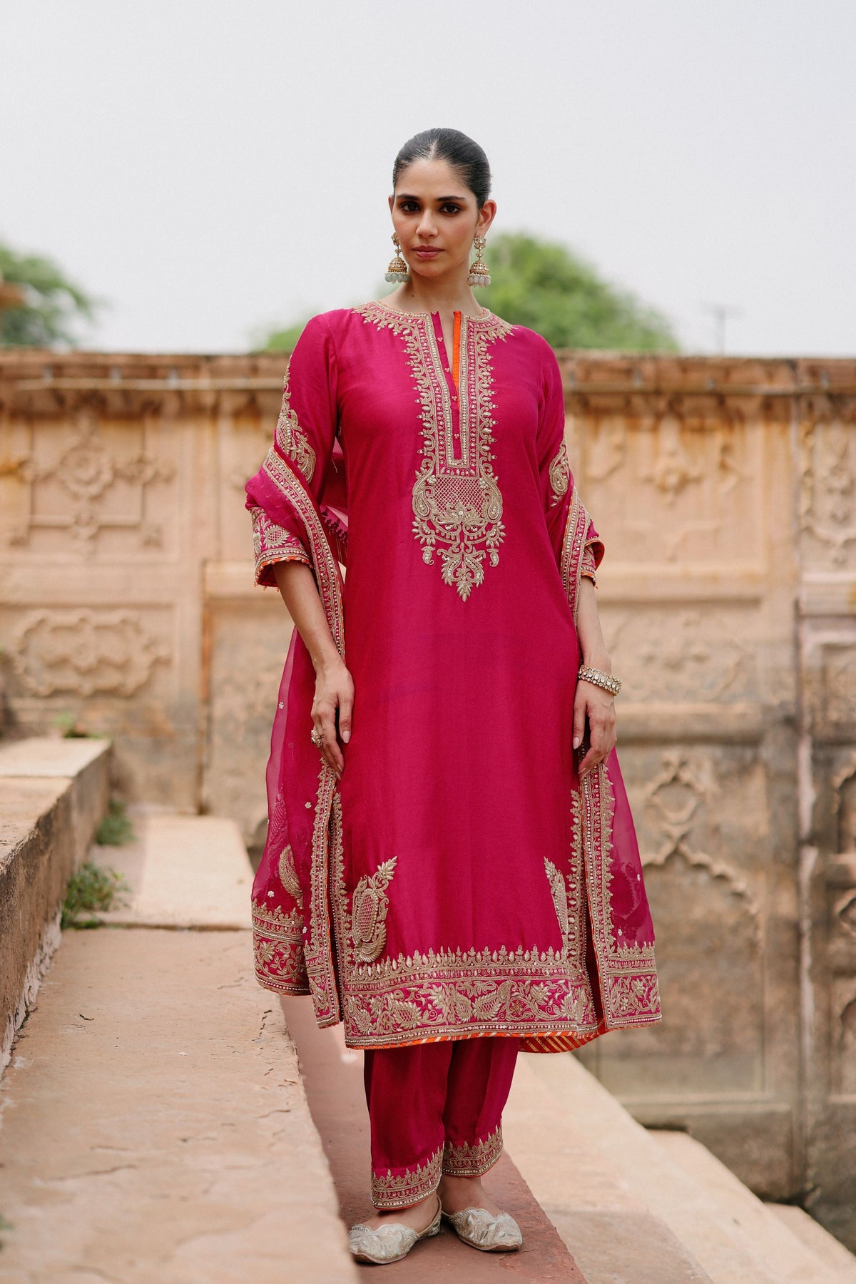 Arwa Hot Pink Kurta Set