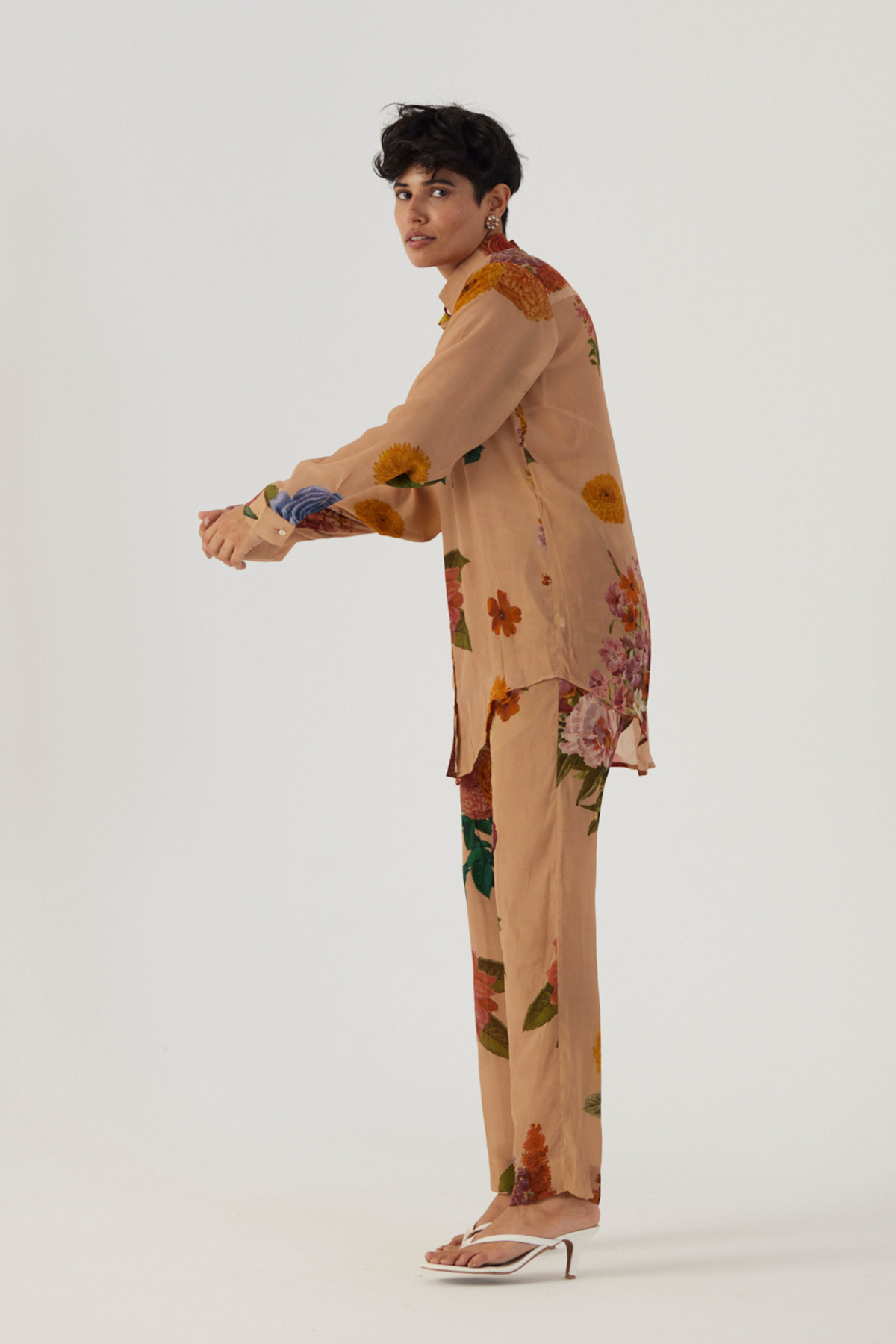 Vintage Garden Crepe Co-Ord Set