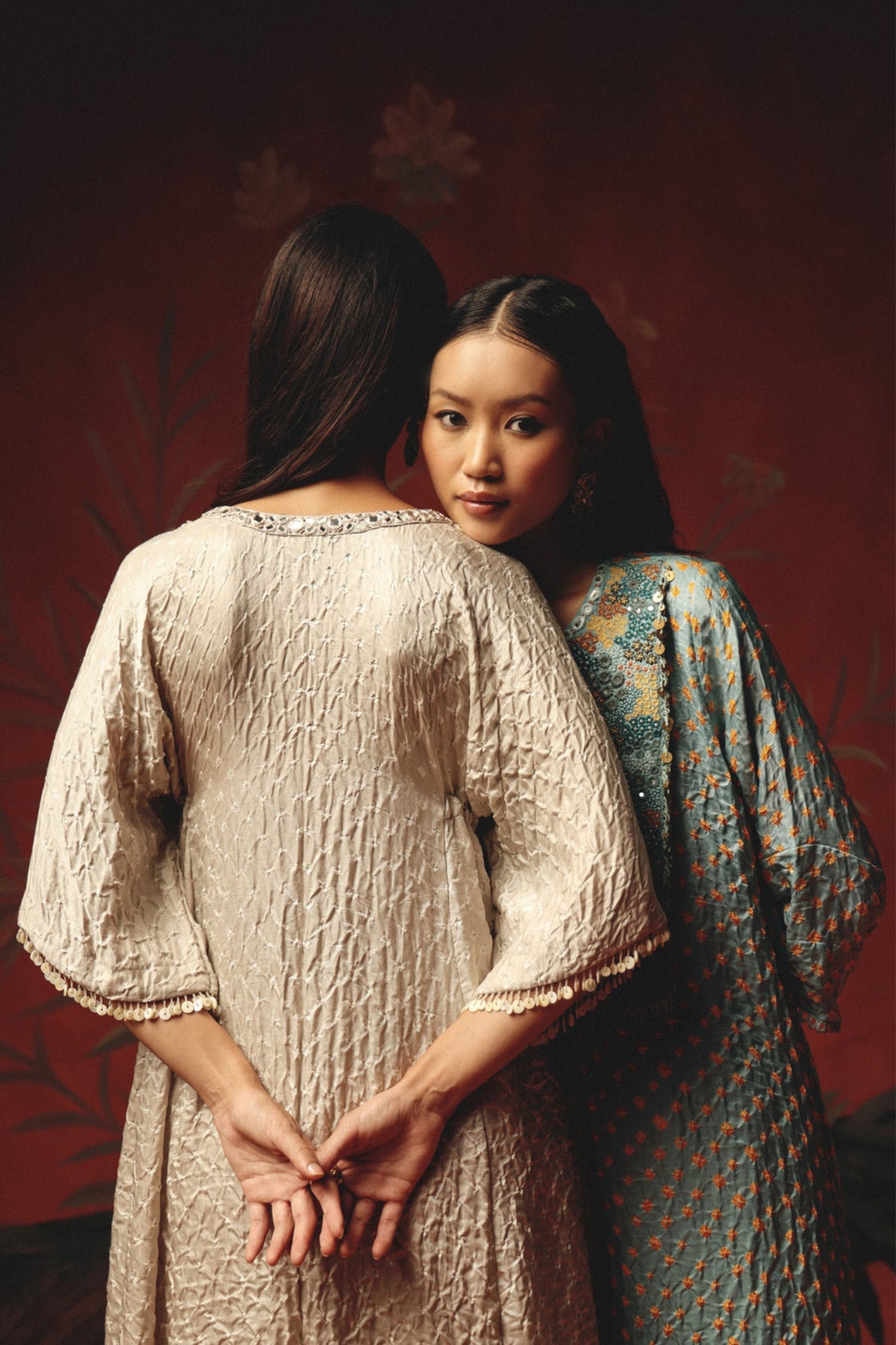 V Neck Drawstring Kurta