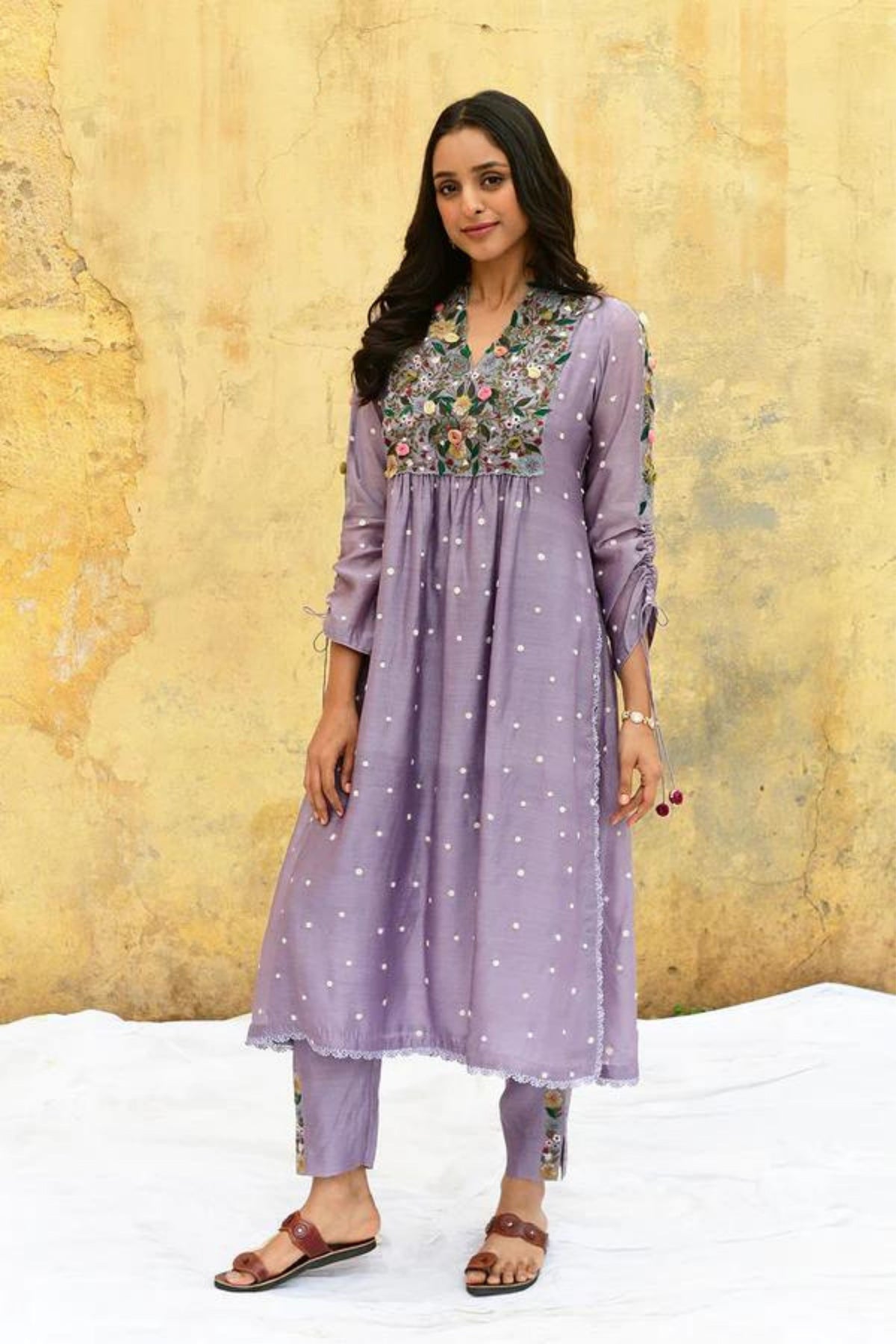 Lilac Orchid Kurta Set