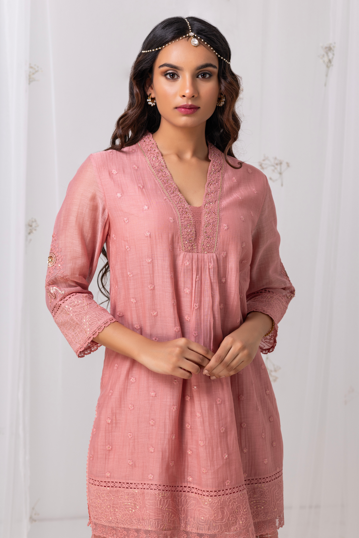 Zohra Pink Sharara Set