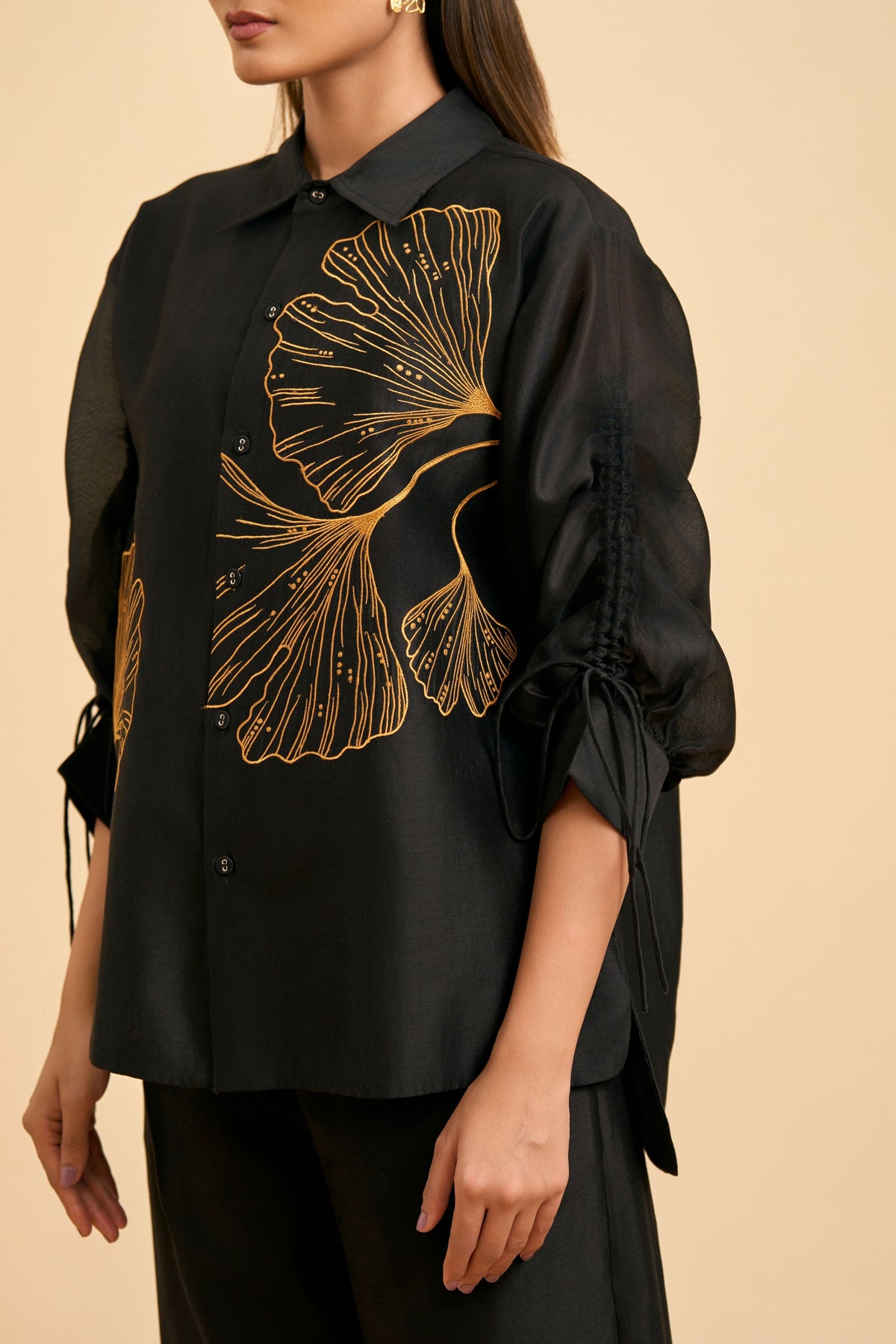 Black Ginkgo Co-ord Set