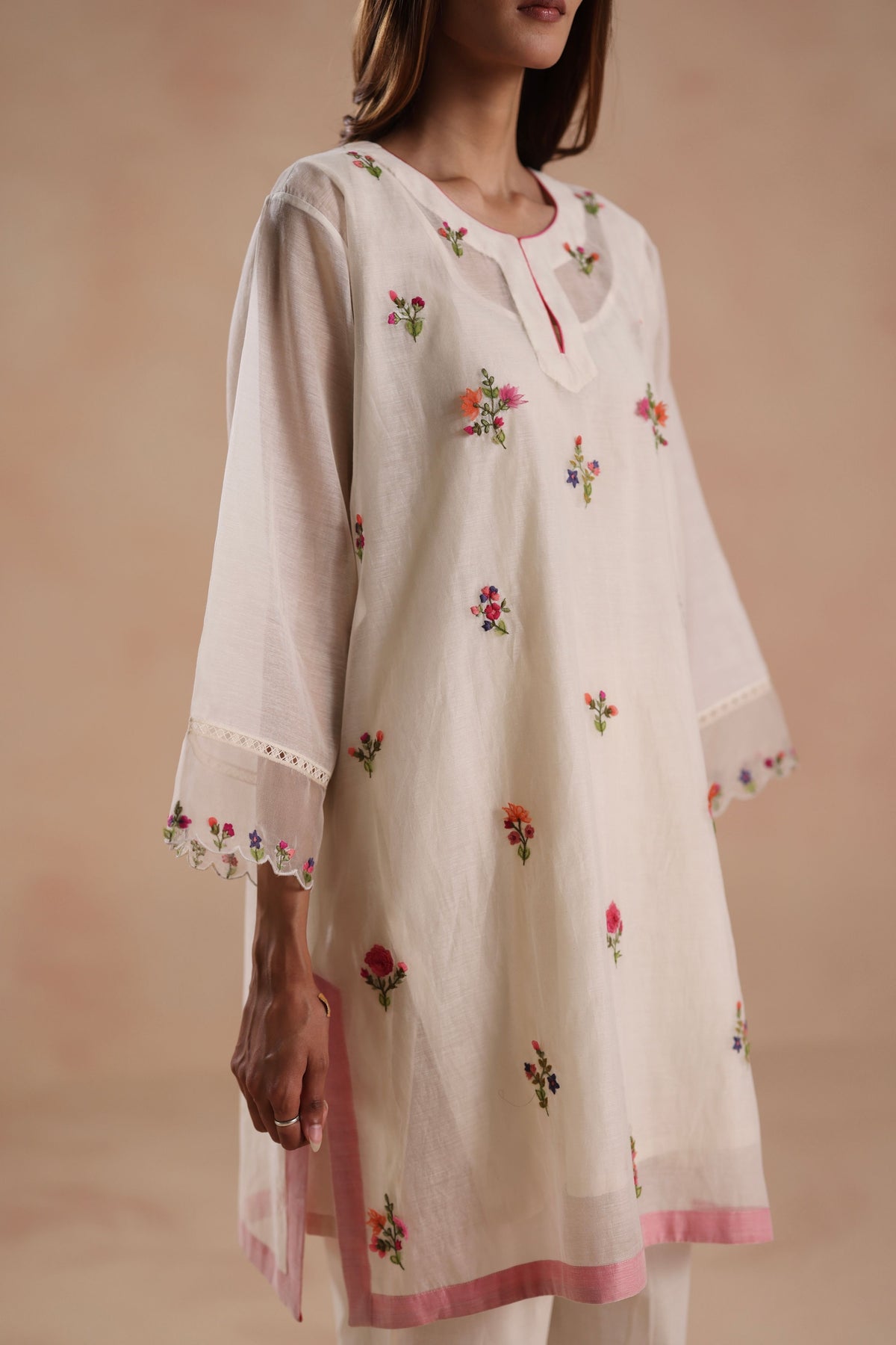 Raina Ivory Tunic Set