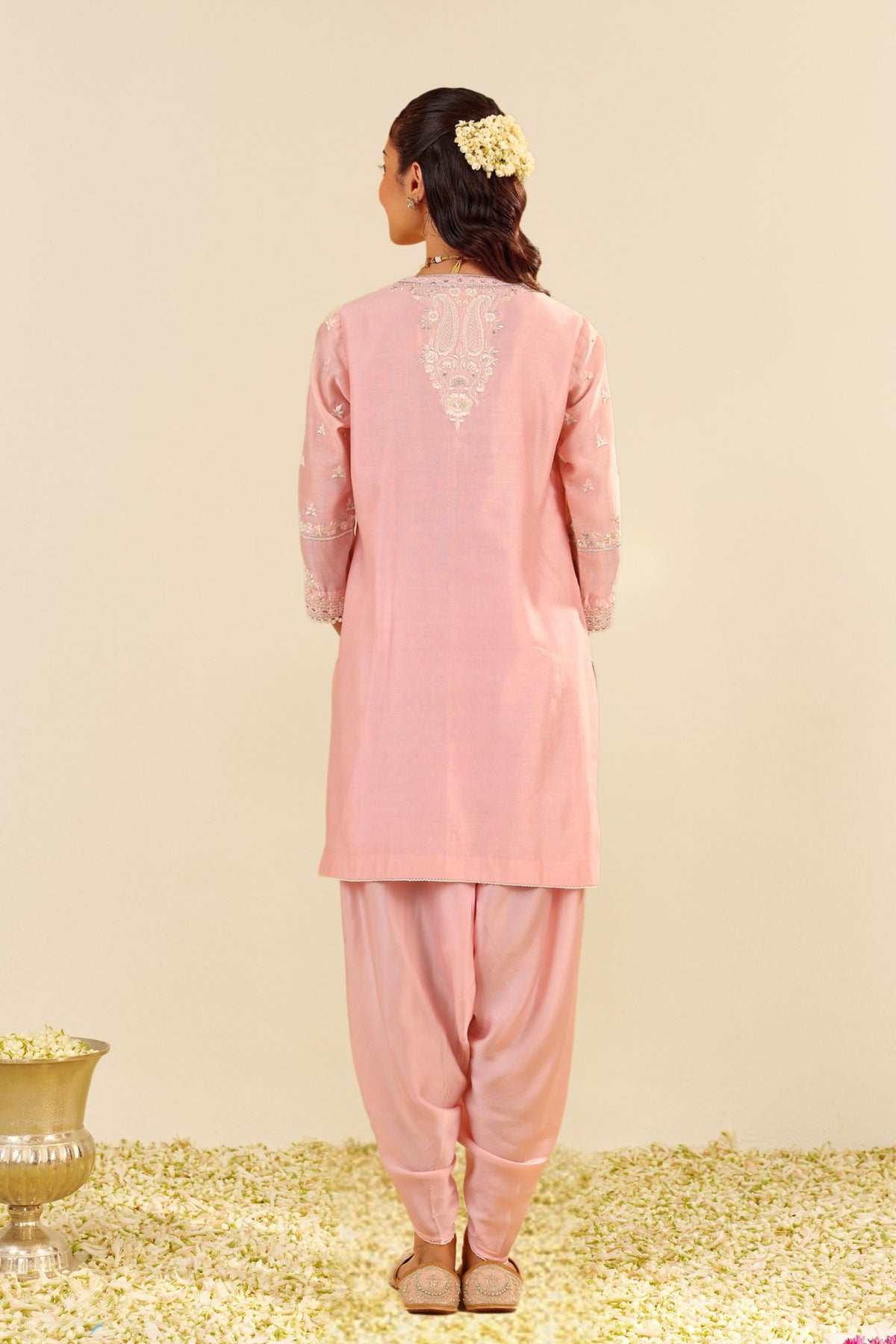 Zaisha Blush Pink Kurta With Dhoti