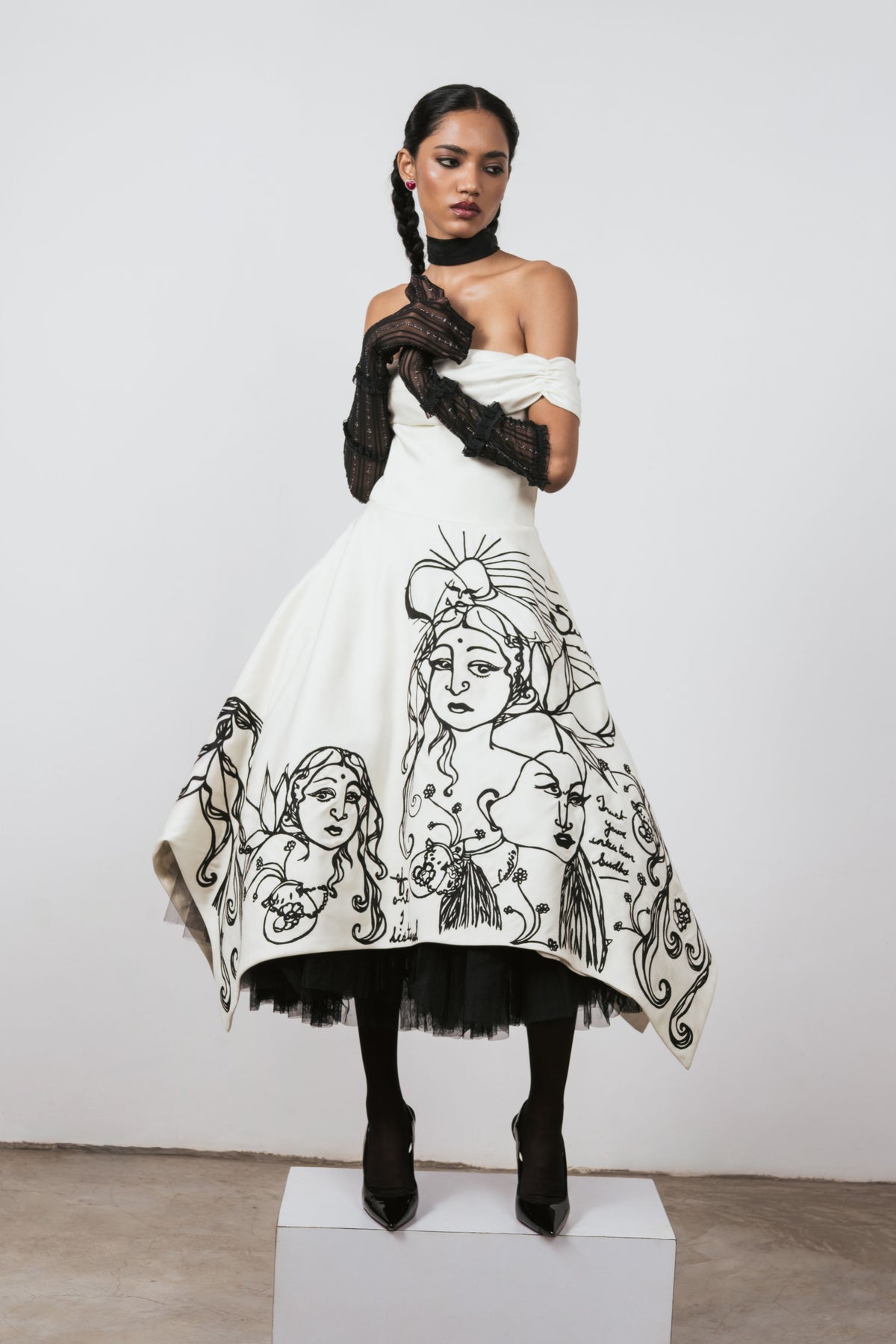 Gothic Daydreams Embroidered Gown