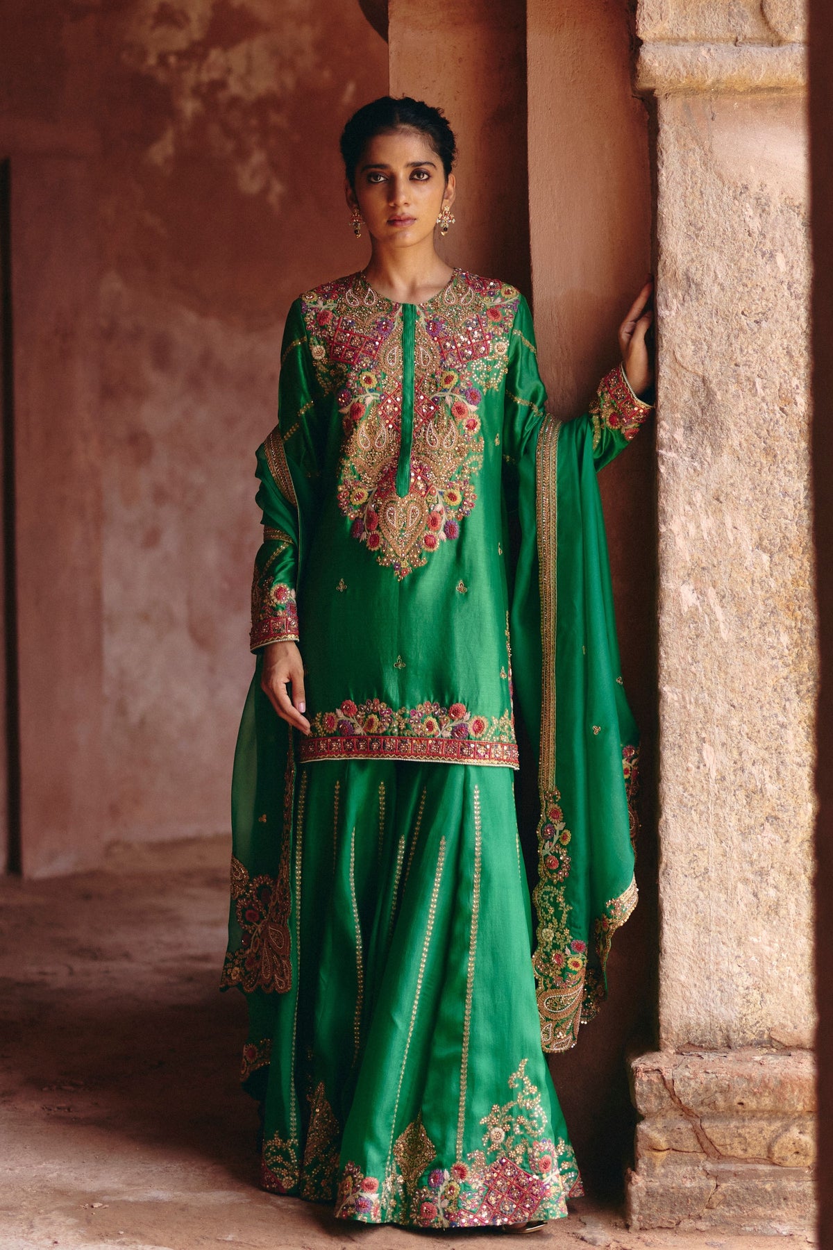 Gulrez Short Kurta Sharara Set