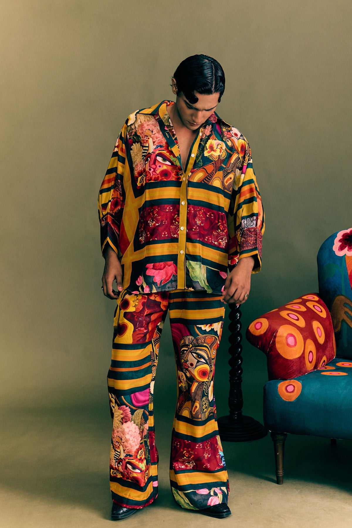 Apartment Printed Flared Trouser