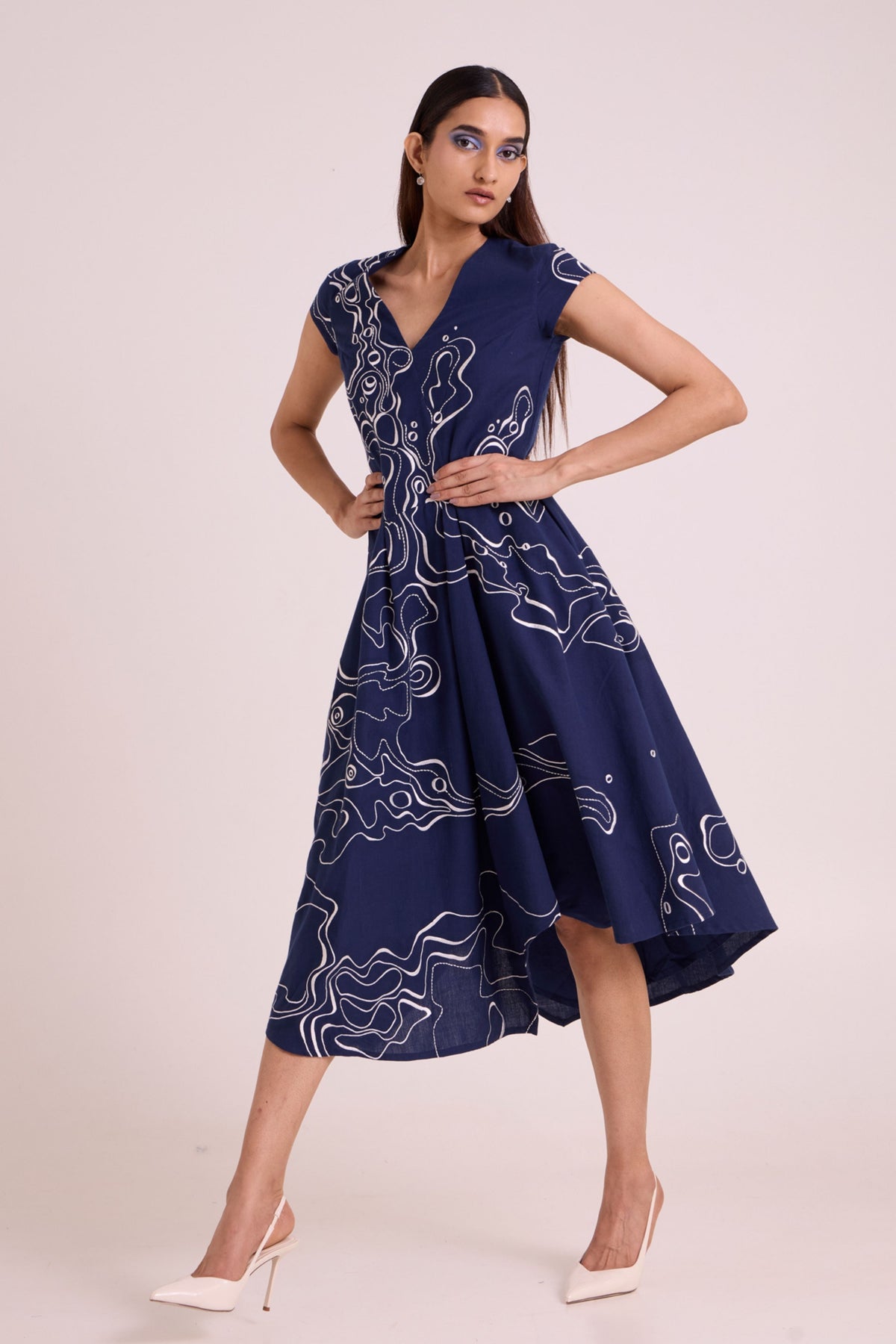 Indigo Perito Midi Dress