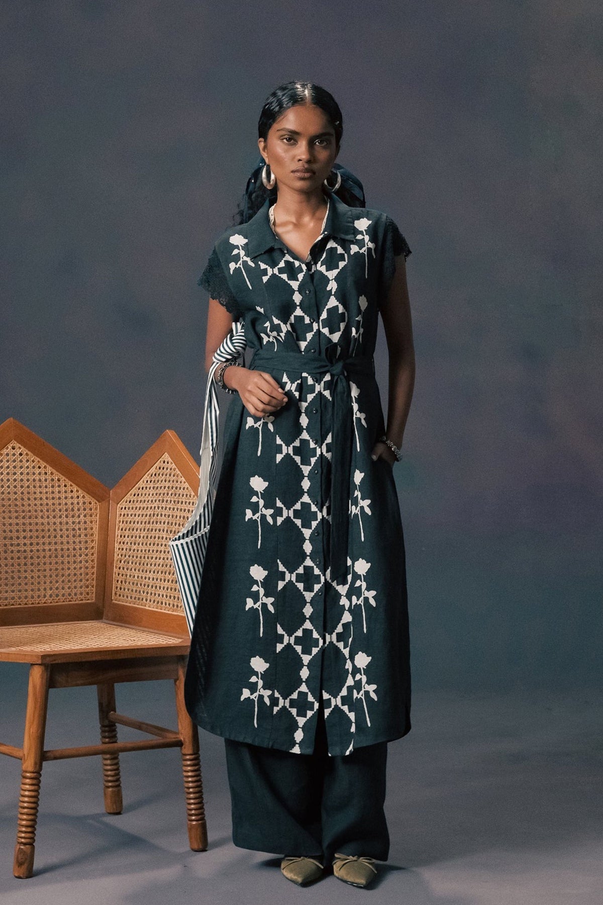 Indigo Printed Co-ord Set