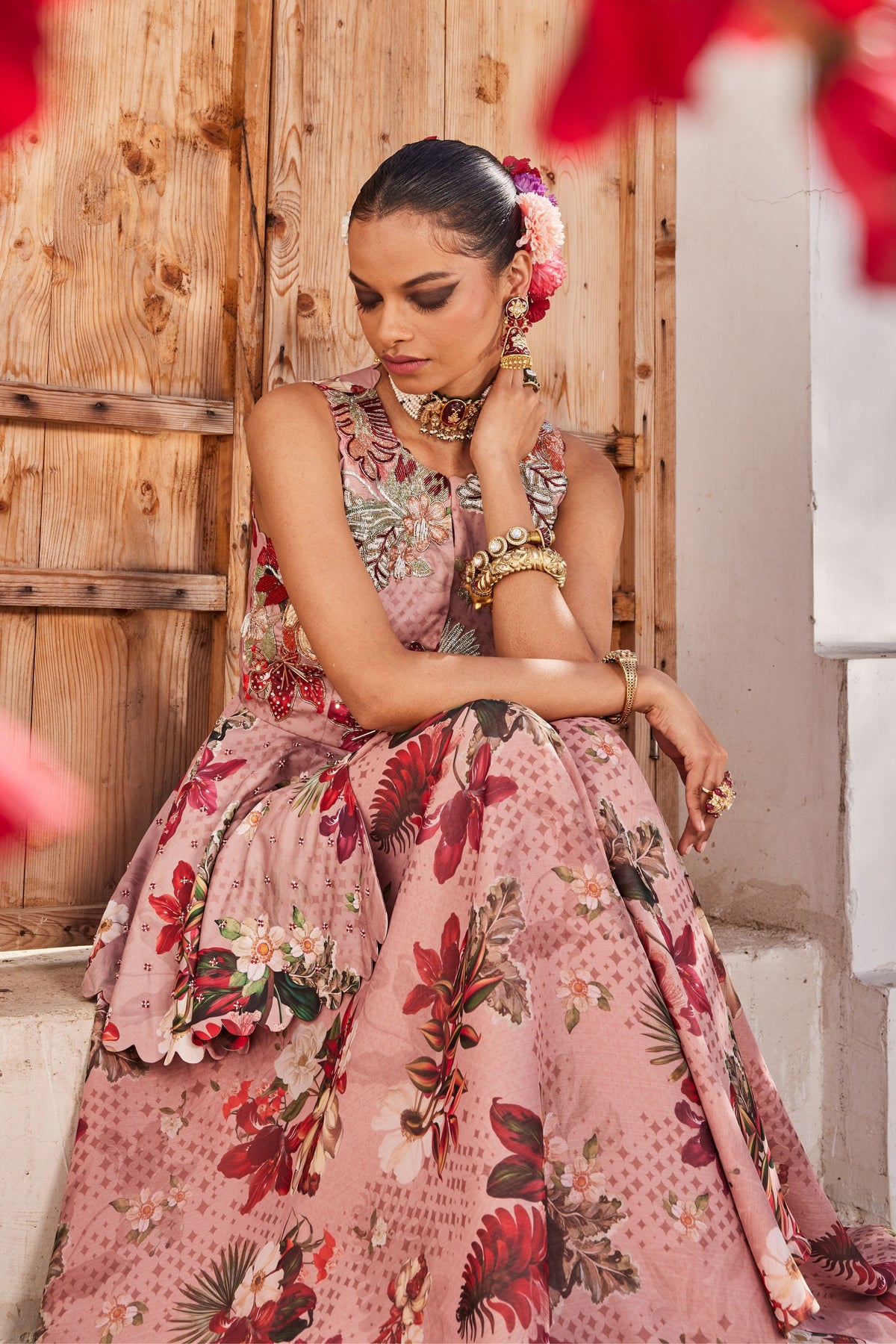 Saanjh Peplum Lehenga Set