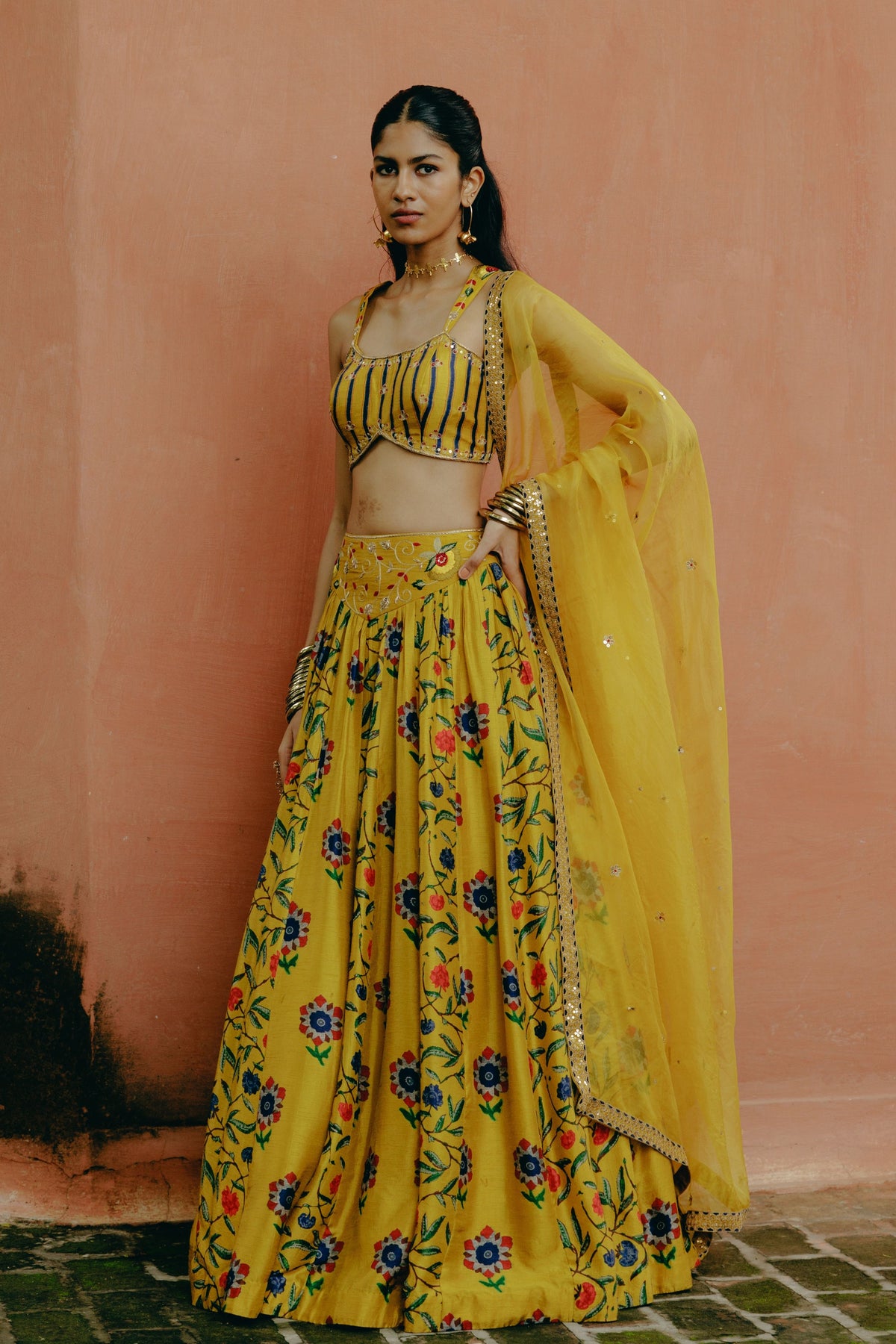 Sunflower Yellow Lehenga Set