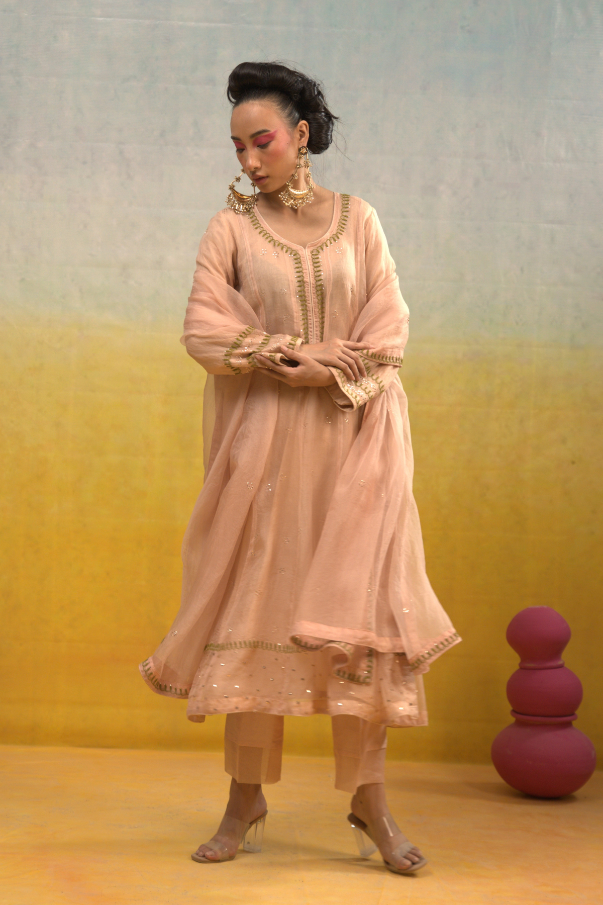 Nude Pink Kalidar Set