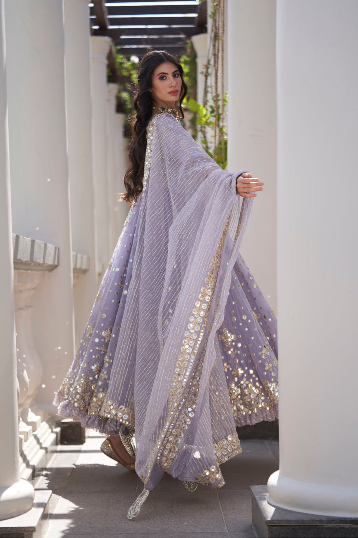 Martini Lilac Anarkali Set