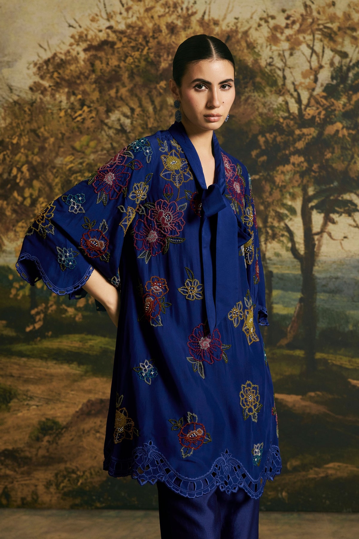 Cobalt Blue Tunic Set
