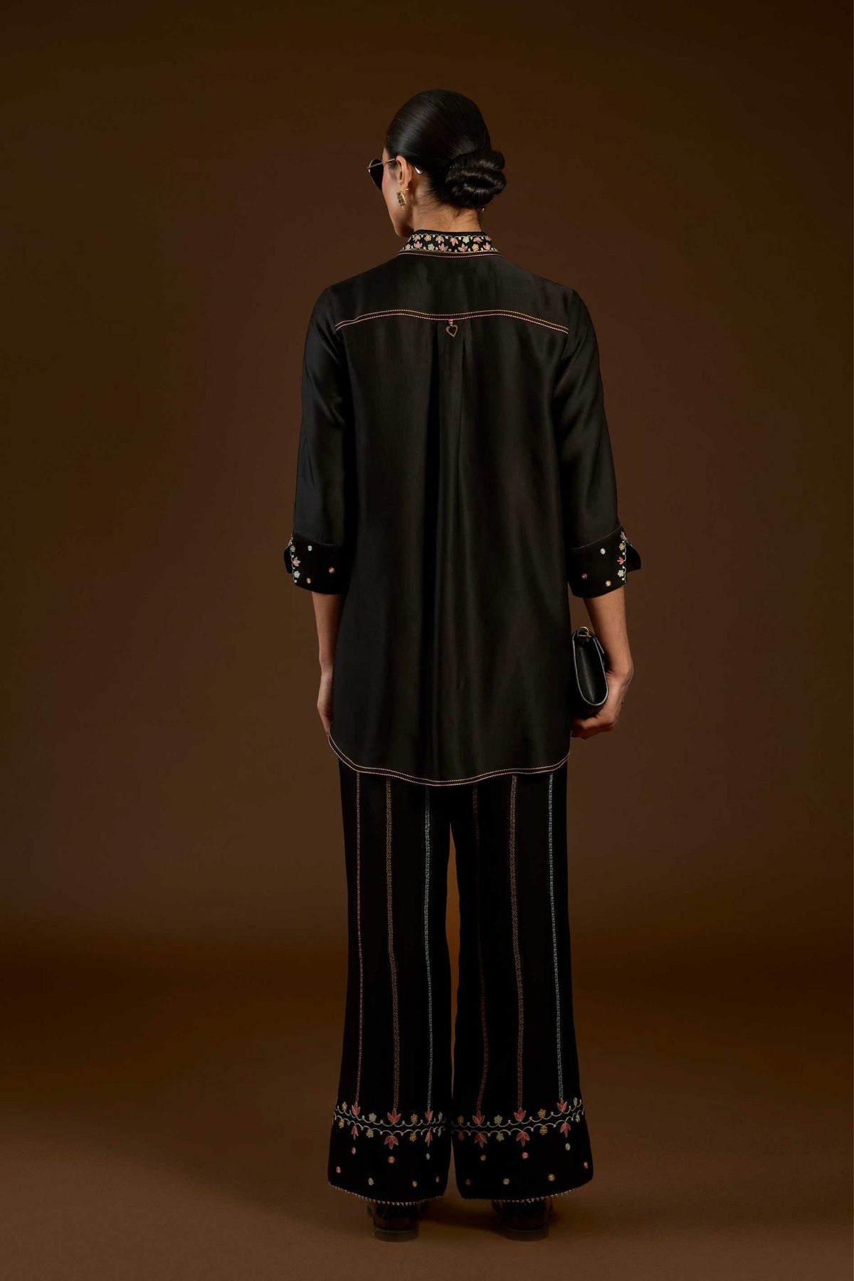 Black Aari Co-ord Set
