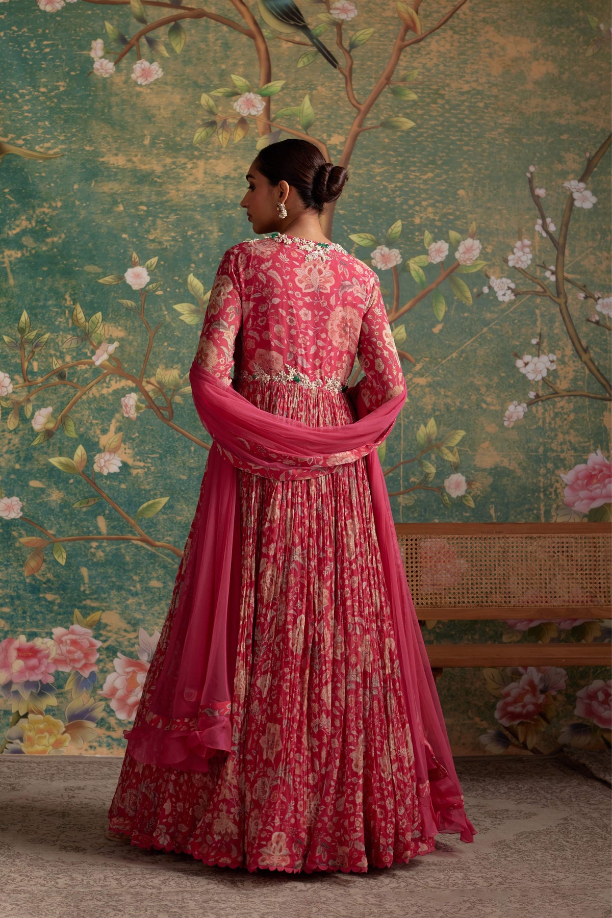 Flair Royal Fuchsia Anarkali Set
