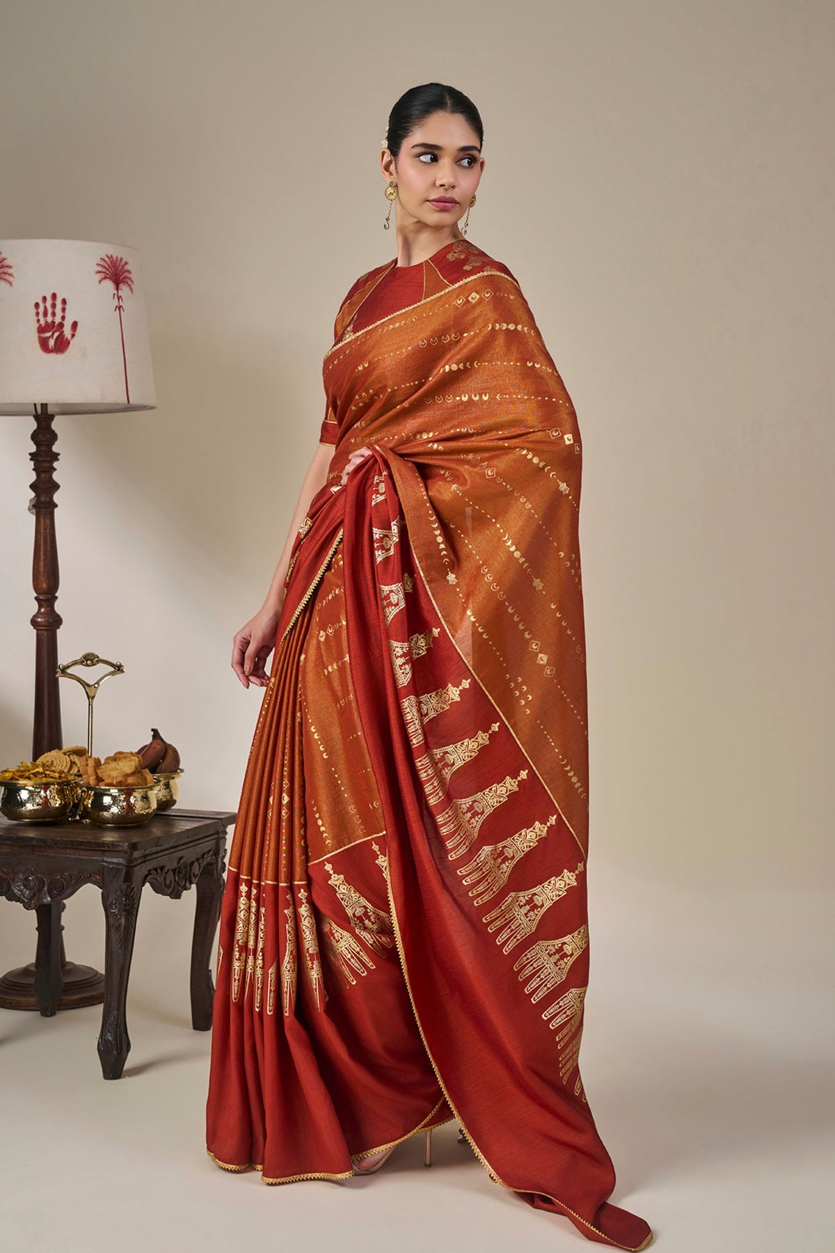 Rust The Heirloom Saree