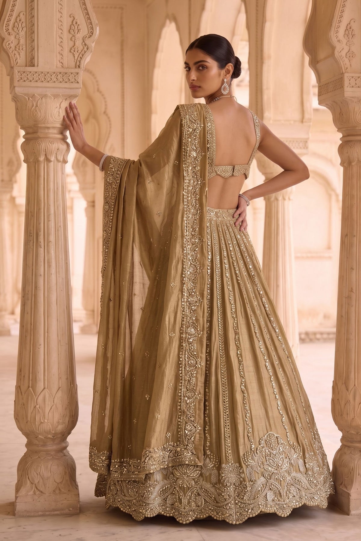 Rajwadi Kachan Lehenga Set