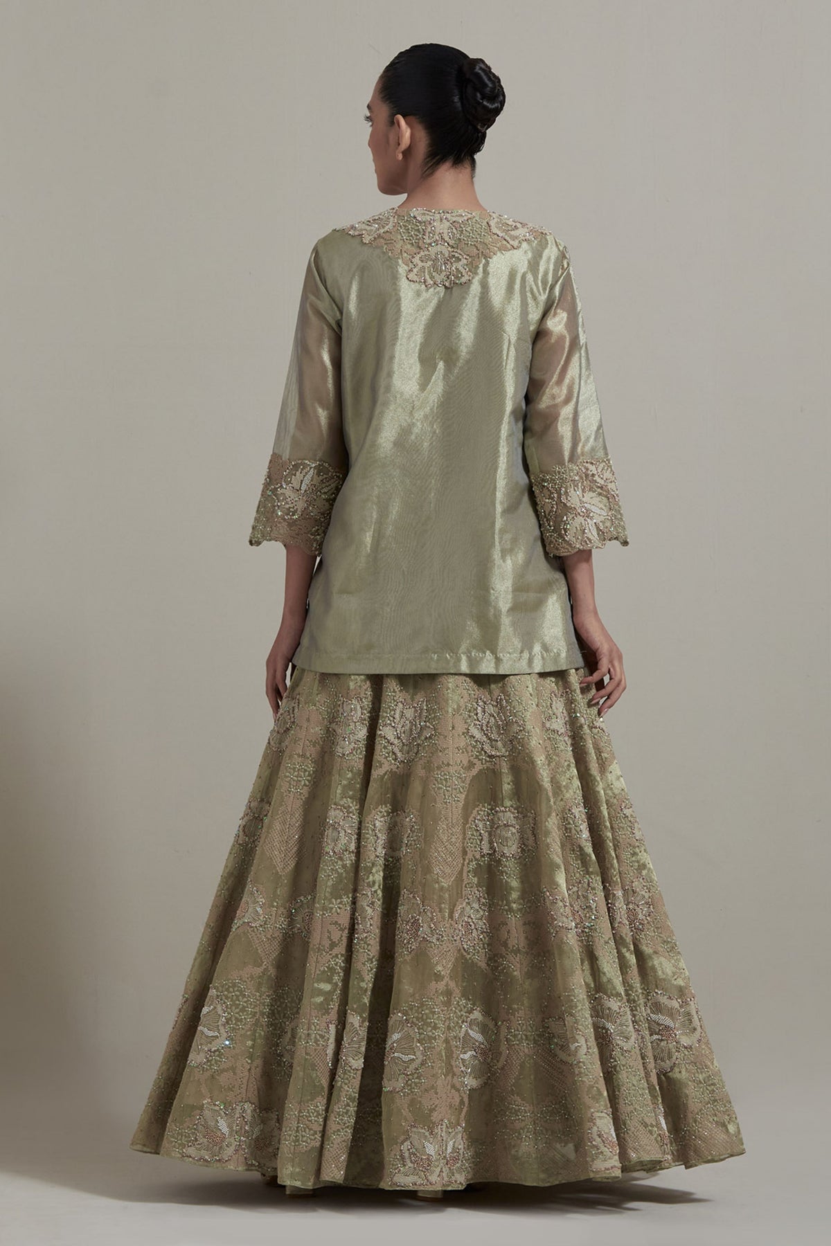 Sage Green Skirt Set