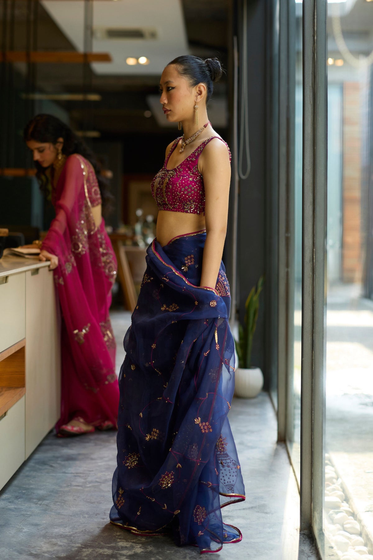 Blue Naad Saree