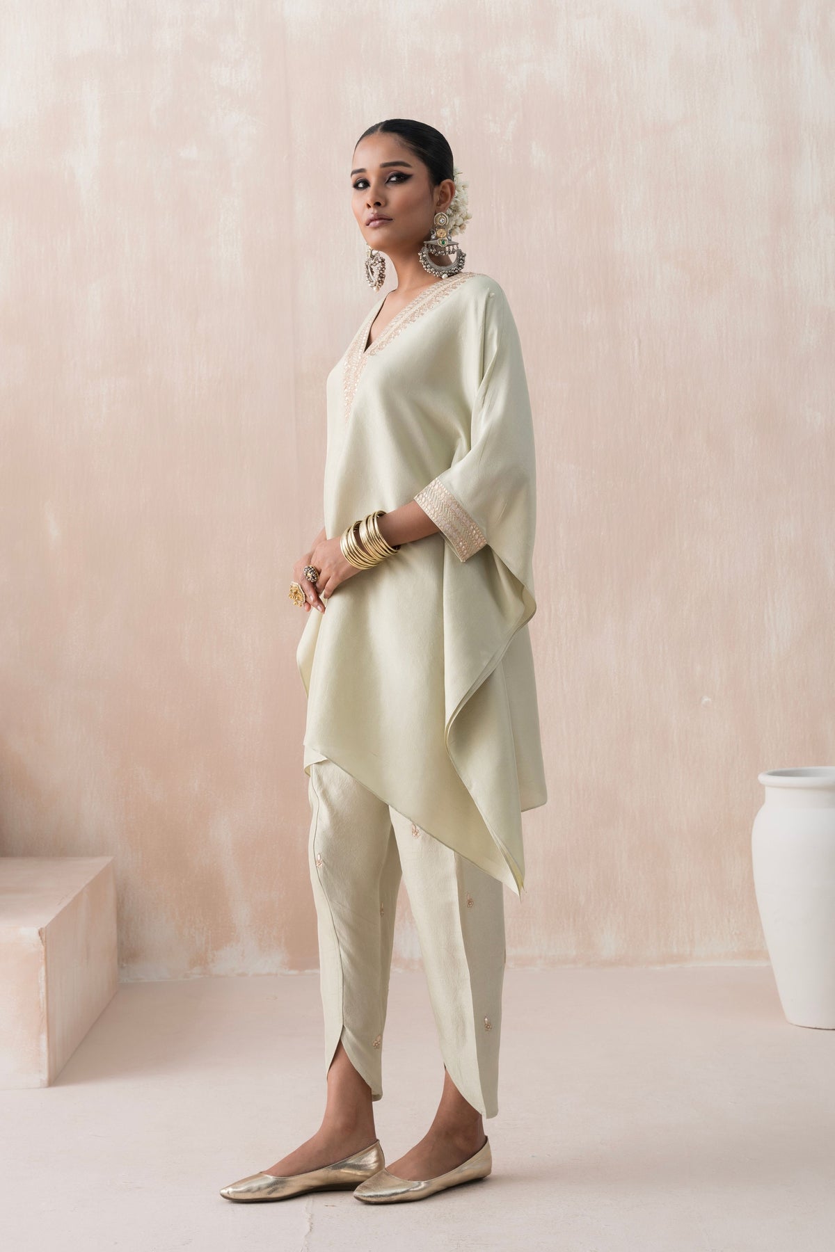 Mint Green Kaftan Set