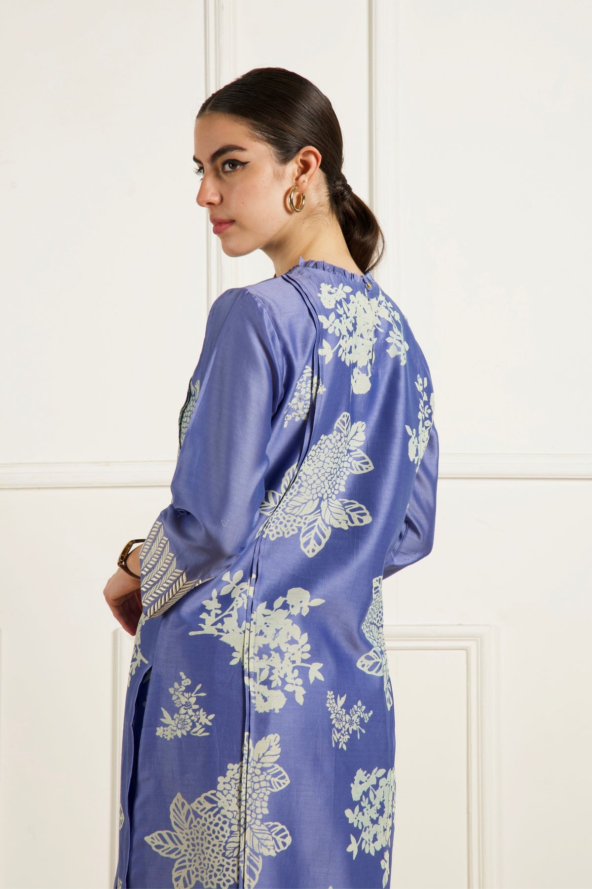 Twilight Front Pleats Tunic With Pants
